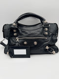 Balenciaga Classic City Bag in Black — Giant Silver Hardware