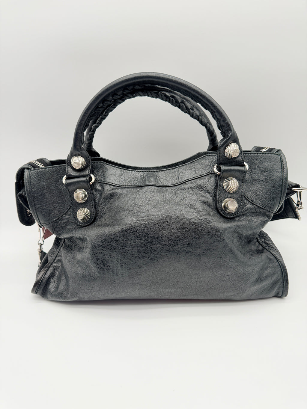 Balenciaga Classic City Bag in Black — Giant Silver Hardware