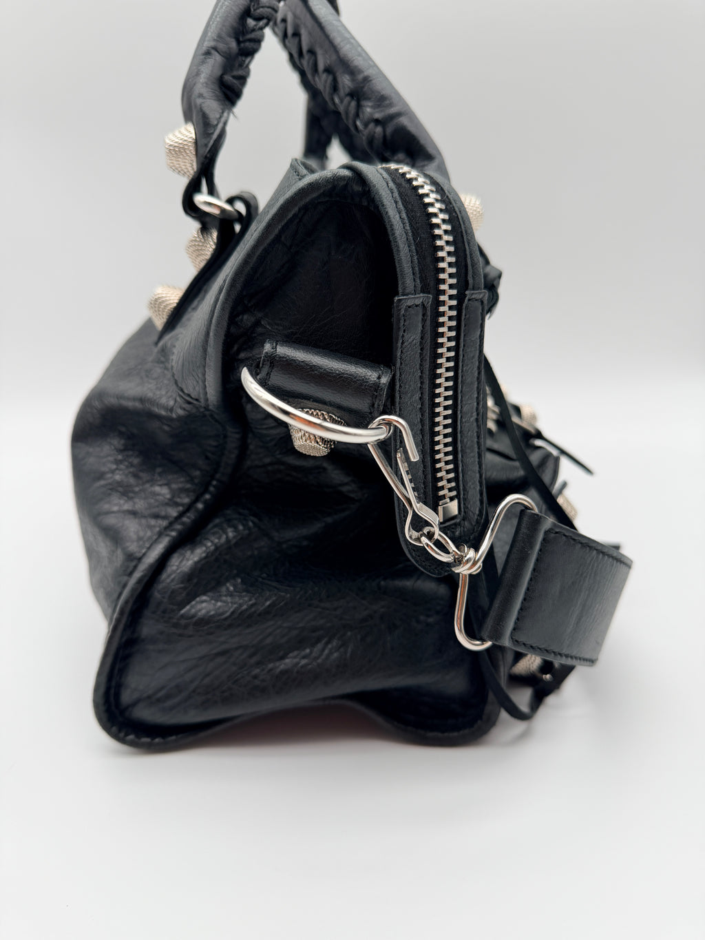 Balenciaga Classic City Bag in Black — Giant Silver Hardware