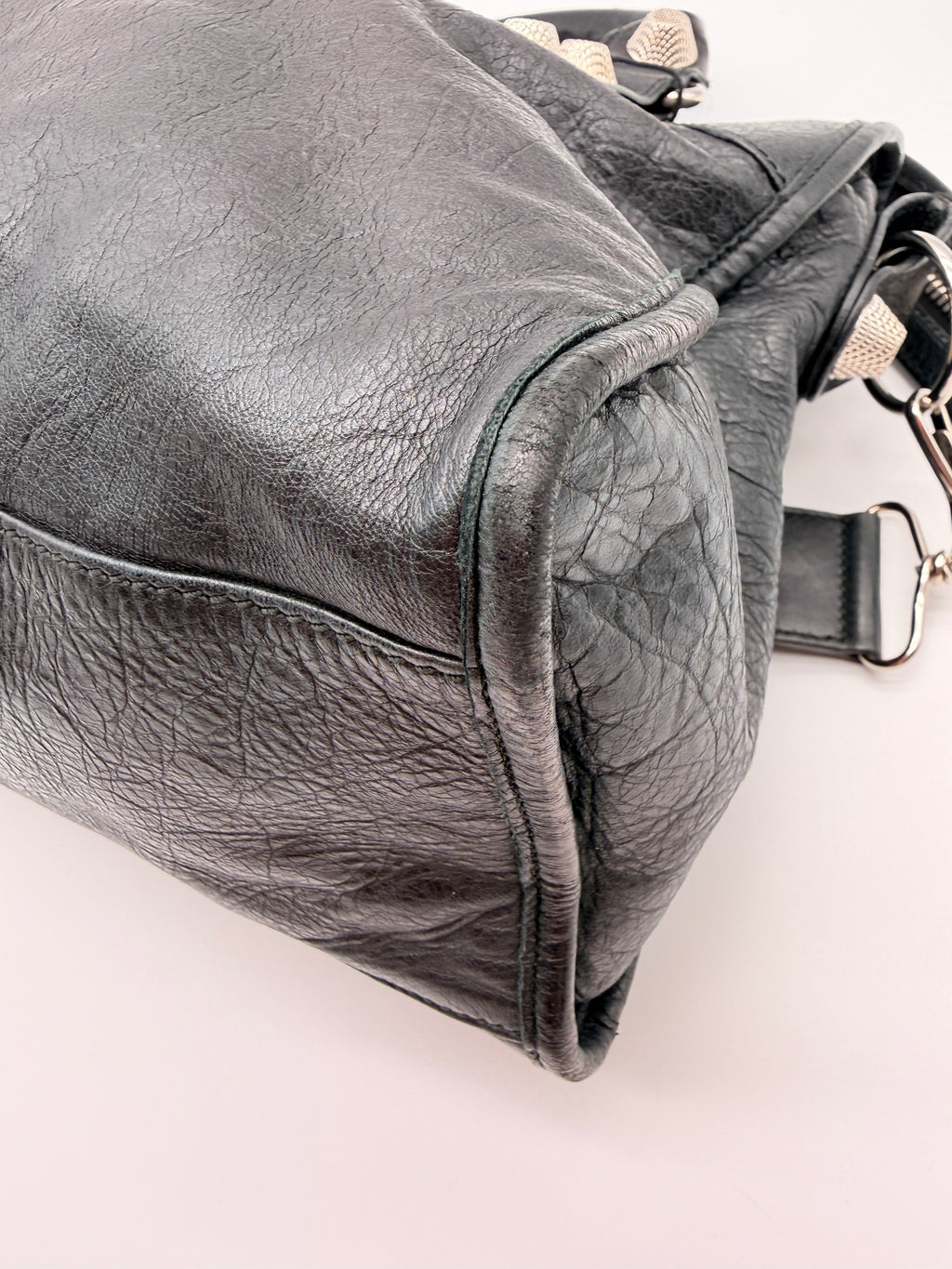 Balenciaga Classic City Bag in Black — Giant Silver Hardware