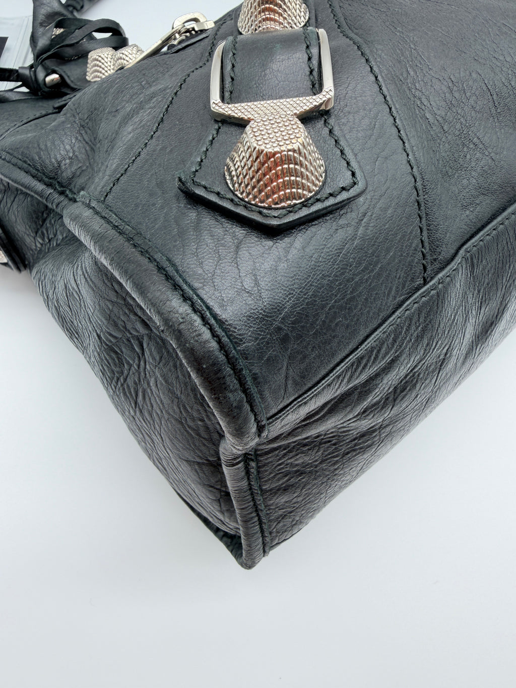 Balenciaga Classic City Bag in Black — Giant Silver Hardware