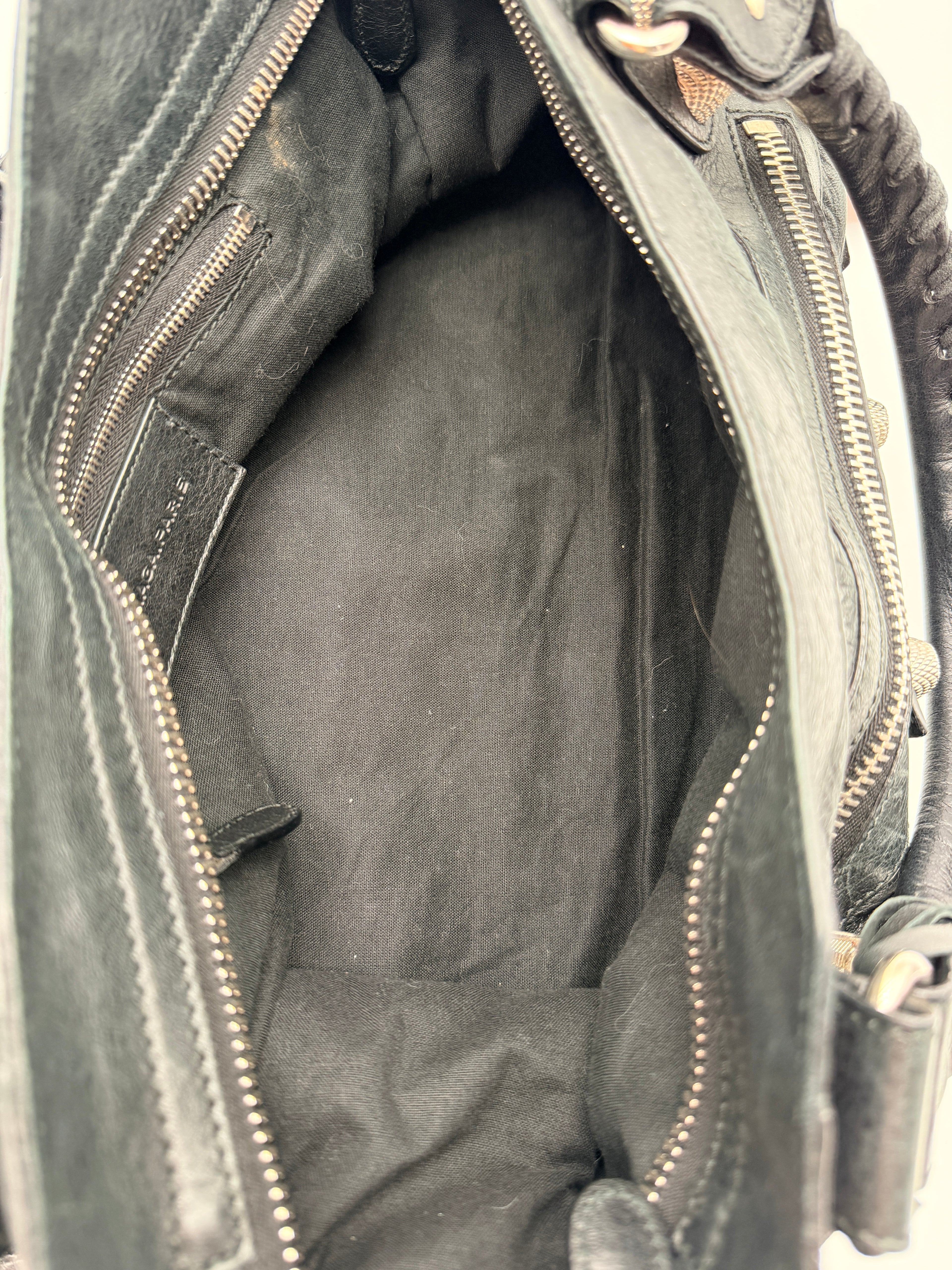 Balenciaga Classic City Bag in Black — Giant Silver Hardware