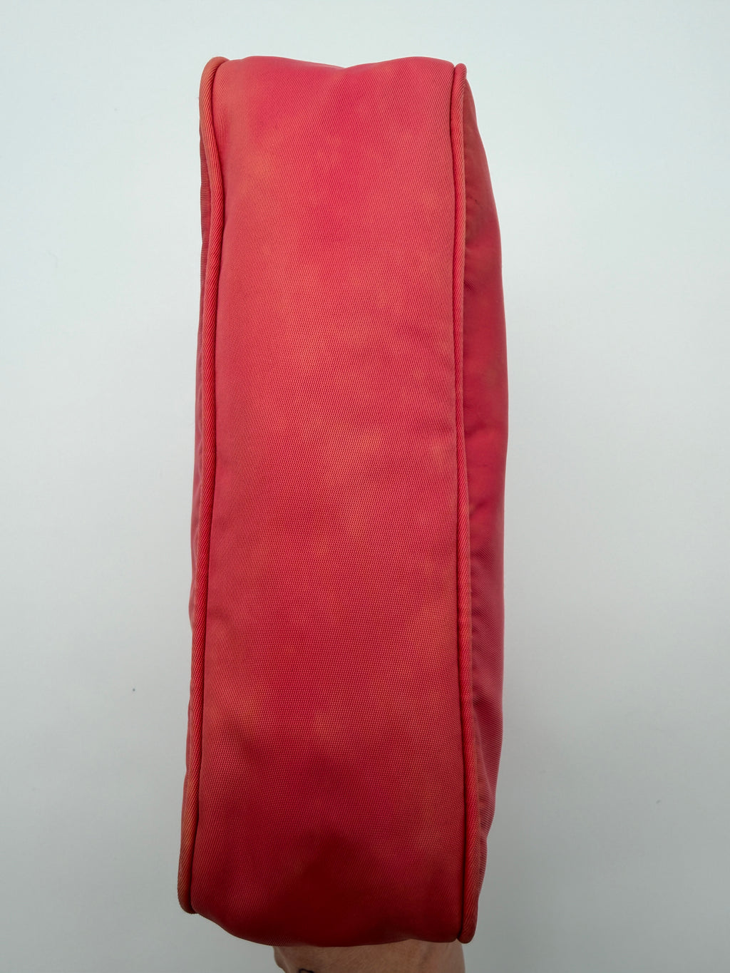 Vintage Prada Nylon Mini Hobo Bag in Pink — Early 2000s