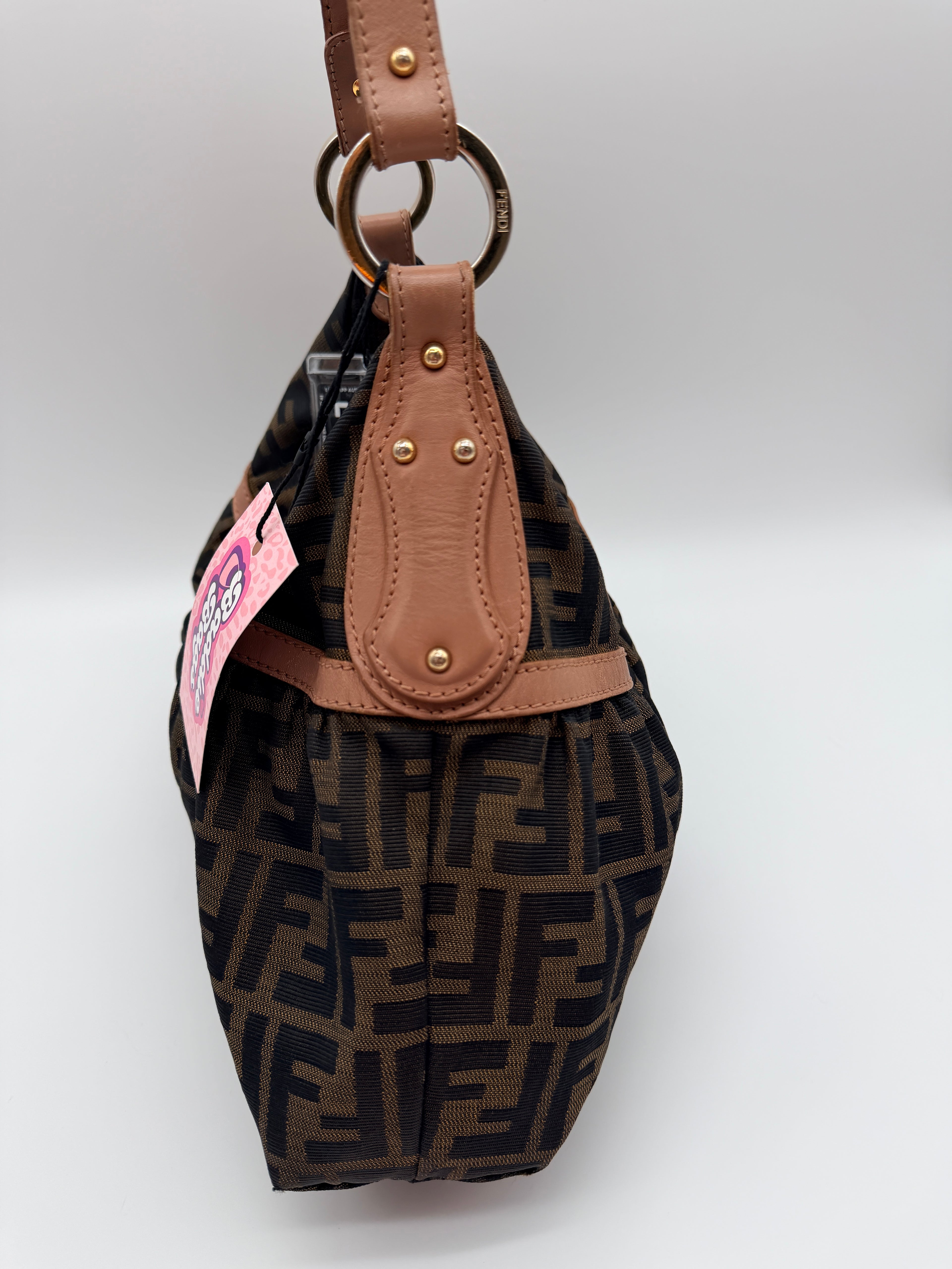 Vintage Fendi Zucca Chef Bag in Tobacco — Early 2000s