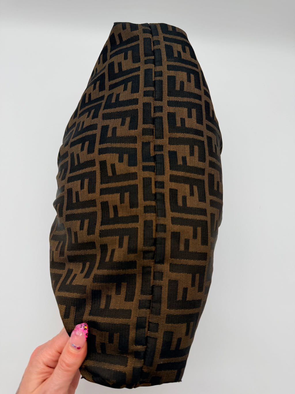 Vintage Fendi Zucca Chef Bag in Tobacco — Early 2000s