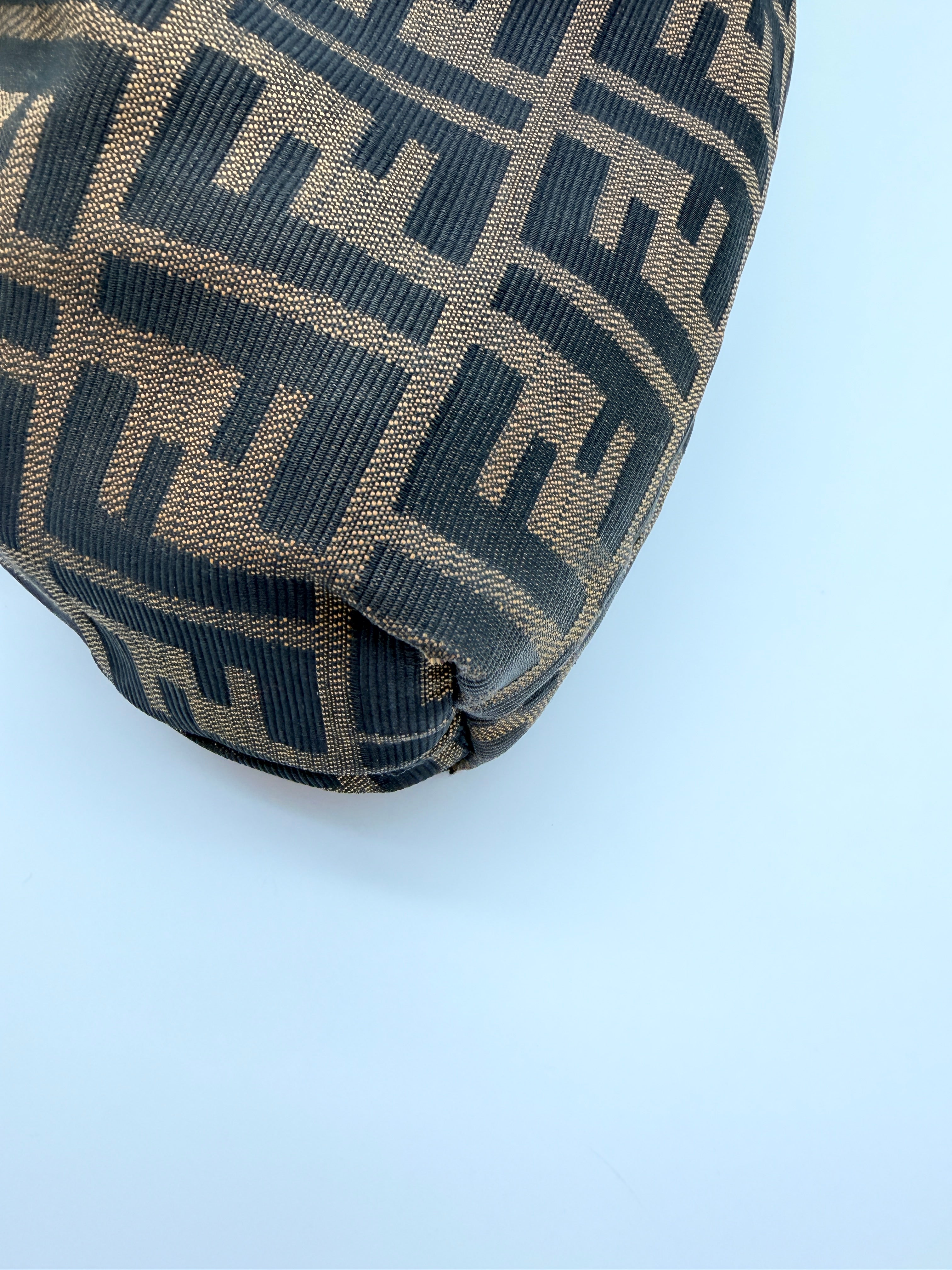 Vintage Fendi Zucca Chef Bag in Tobacco — Early 2000s