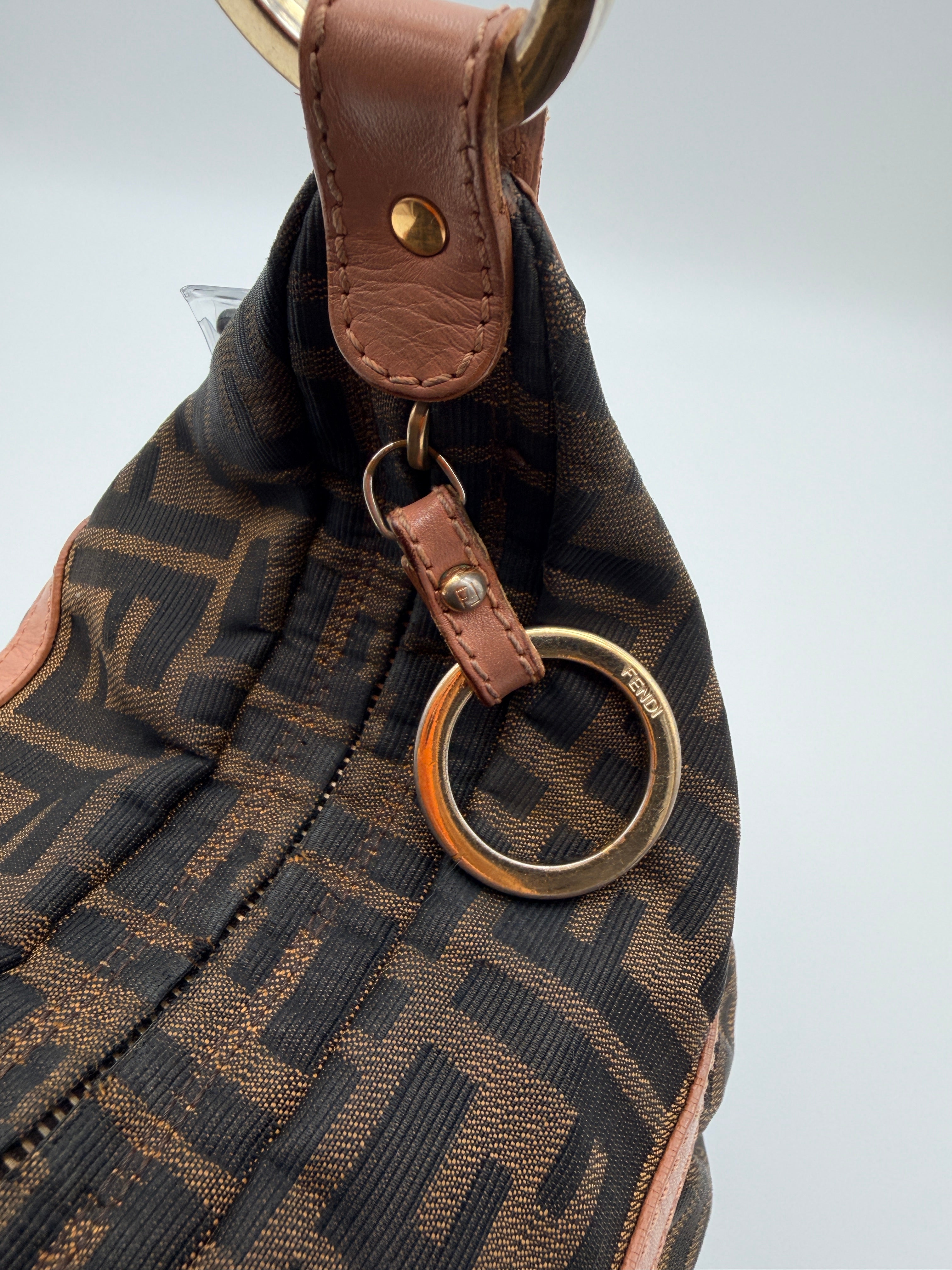 Vintage Fendi Zucca Chef Bag in Tobacco — Early 2000s