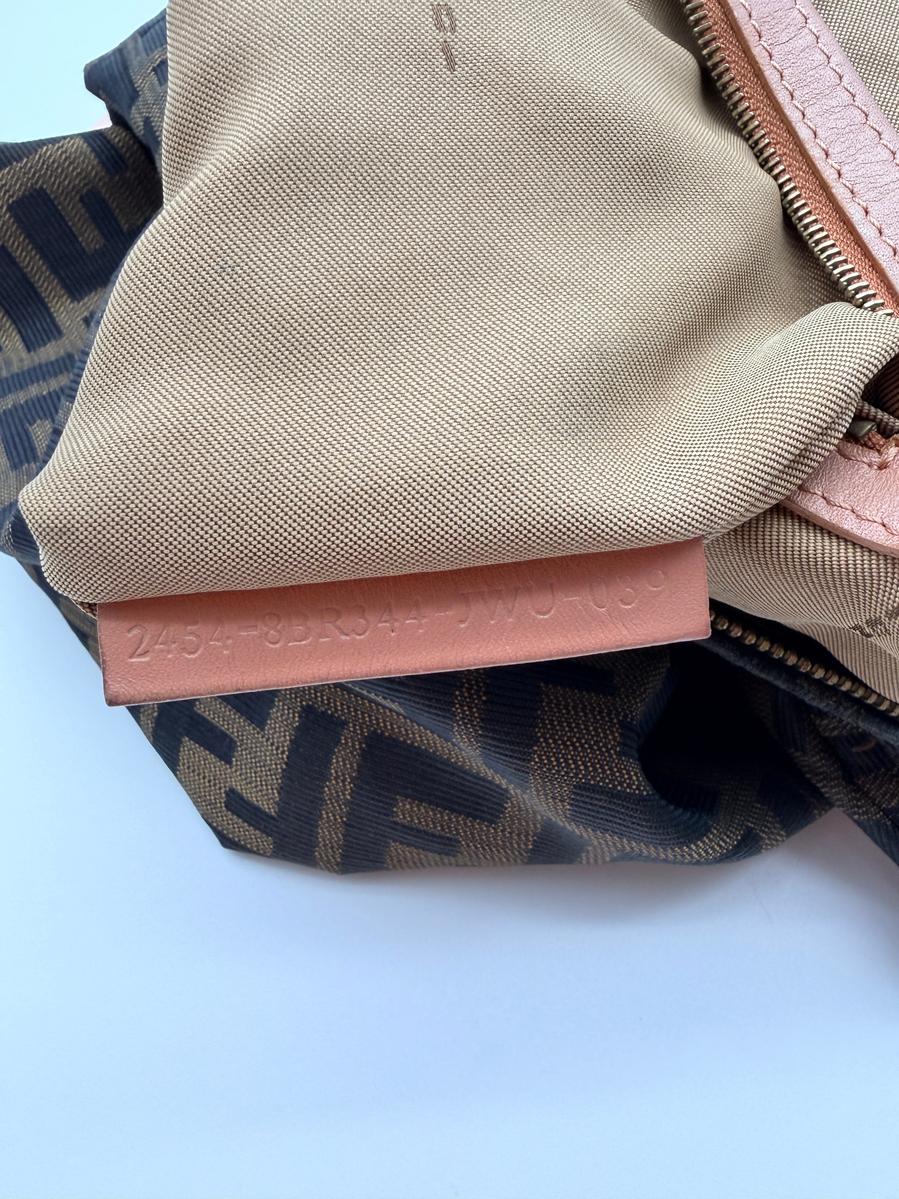Vintage Fendi Zucca Chef Bag in Tobacco — Early 2000s