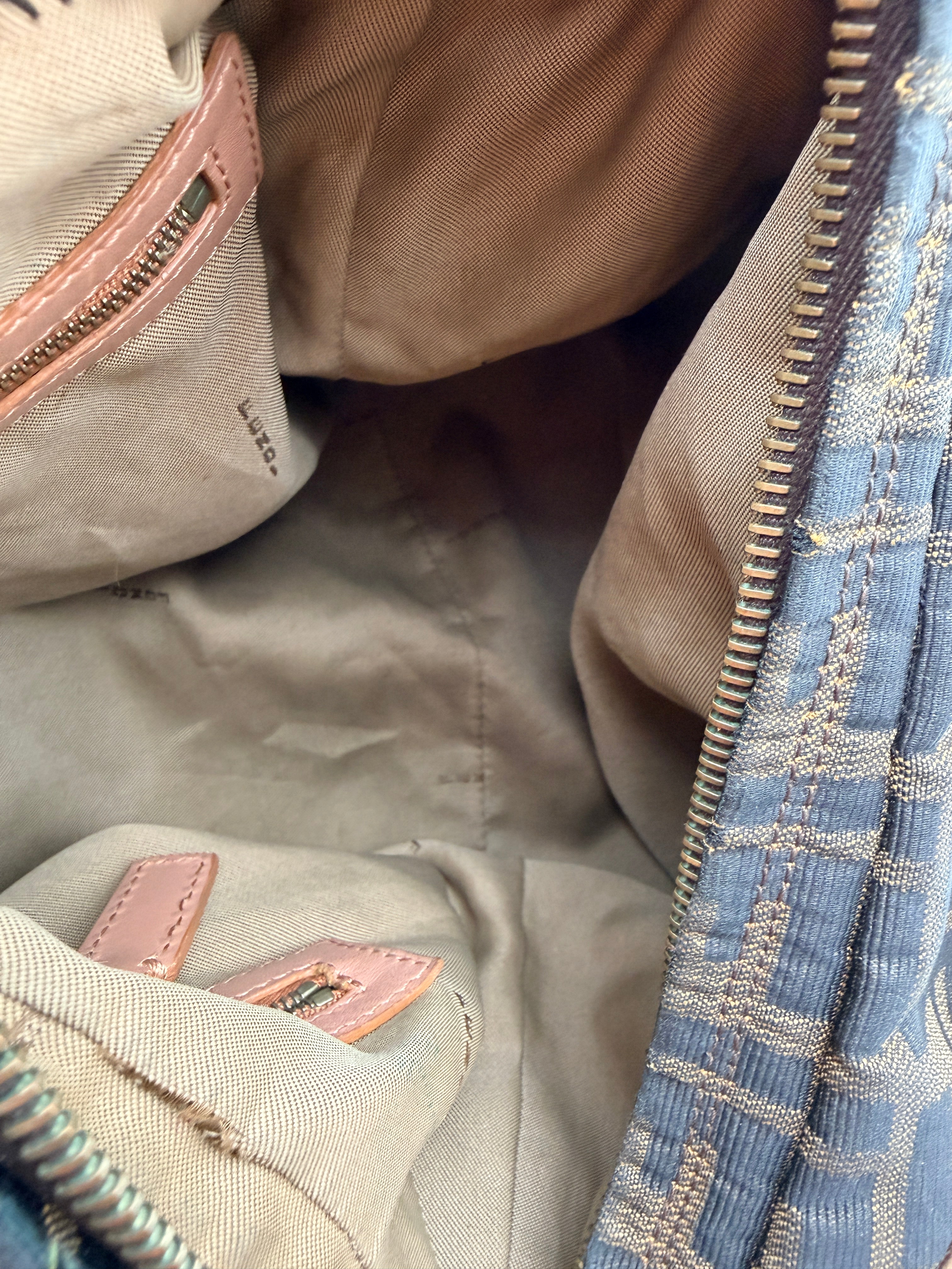 Vintage Fendi Zucca Chef Bag in Tobacco — Early 2000s