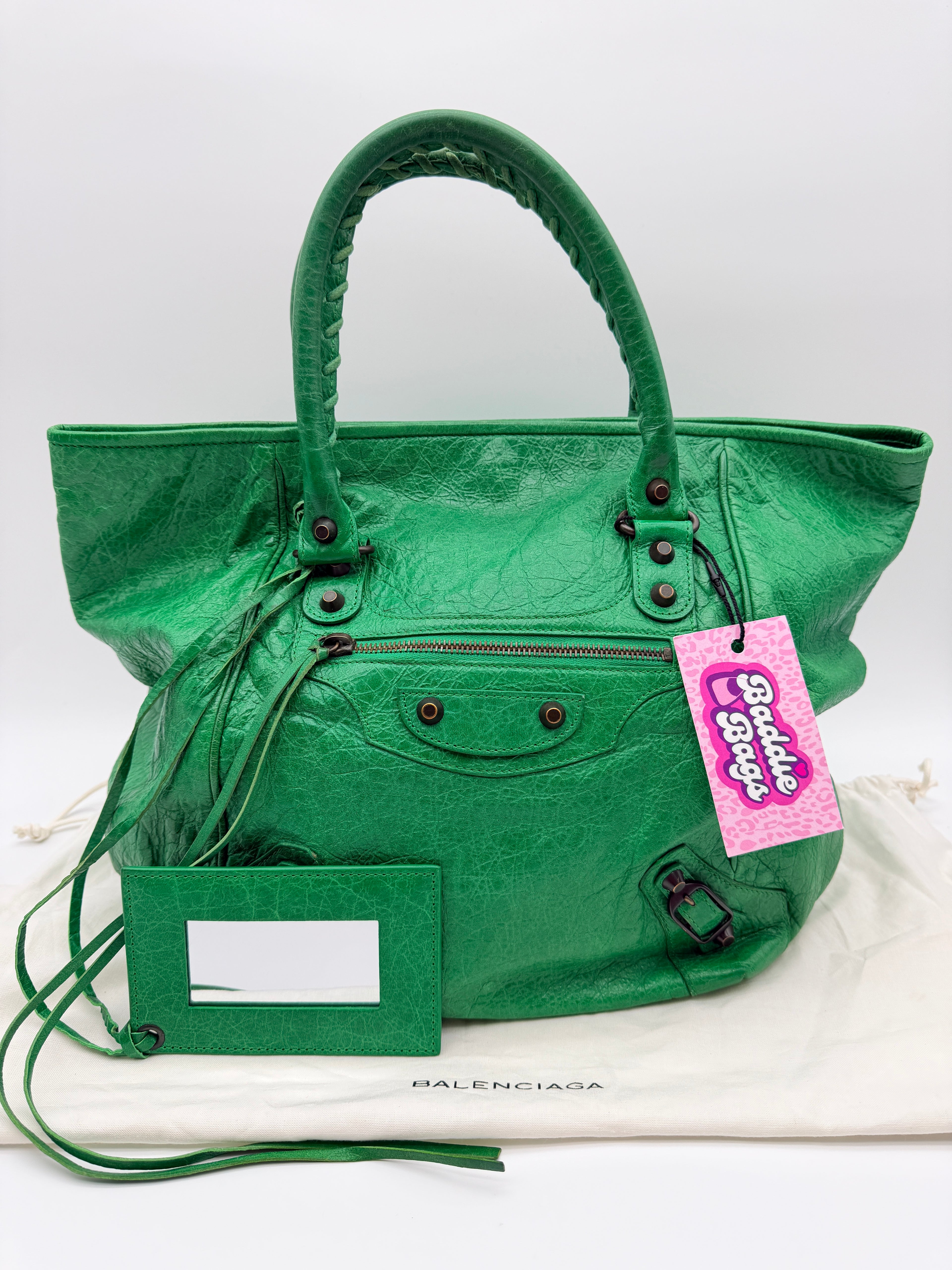 Balenciaga Sunday Tote in Vert Poker — Early 2010s
