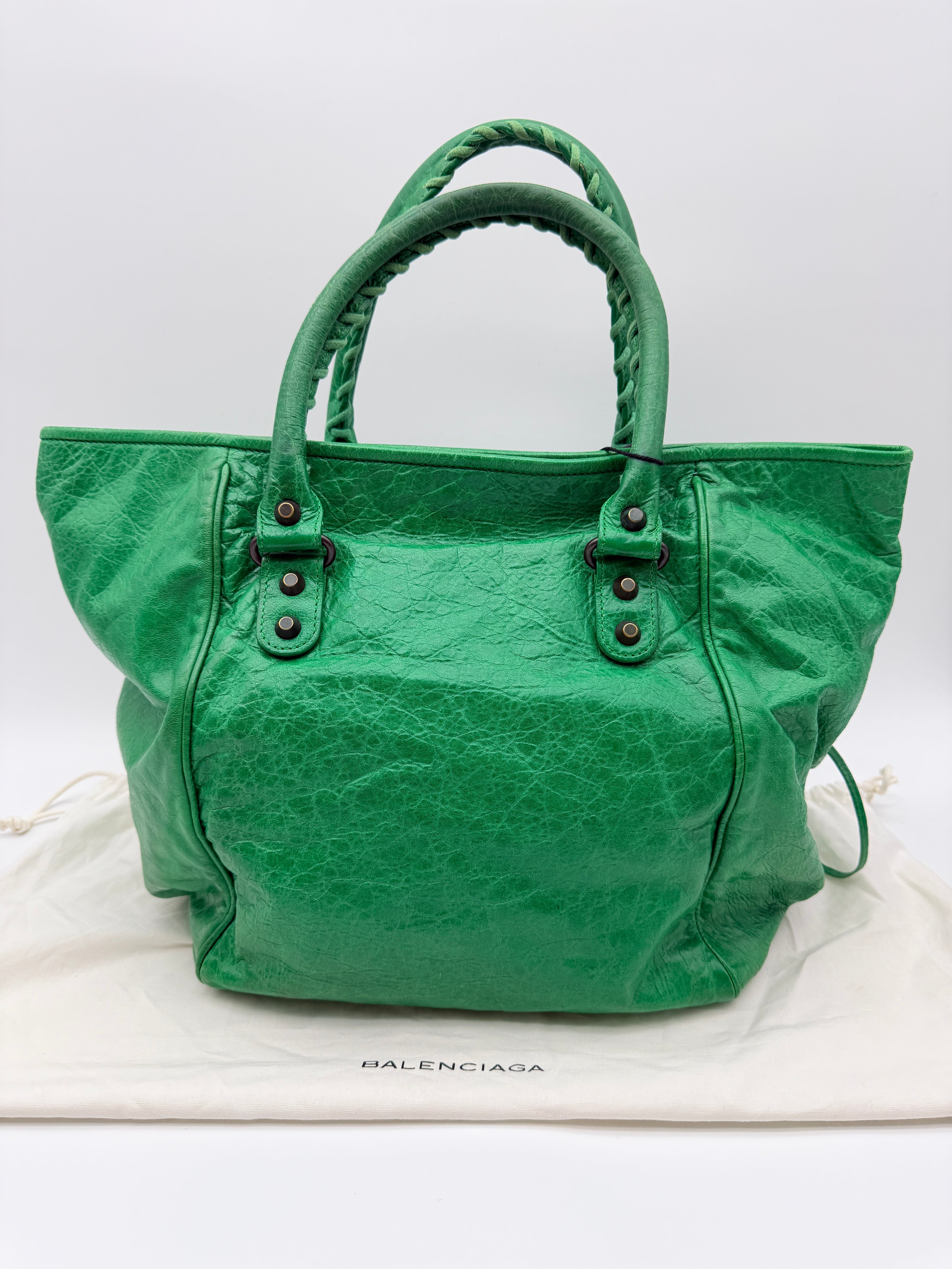 Balenciaga Sunday Tote in Vert Poker — Early 2010s