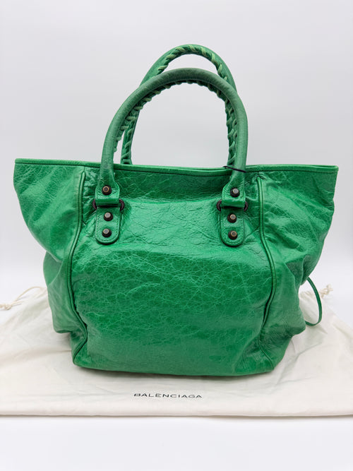 Balenciaga Sunday Tote in Vert Poker — Early 2010s