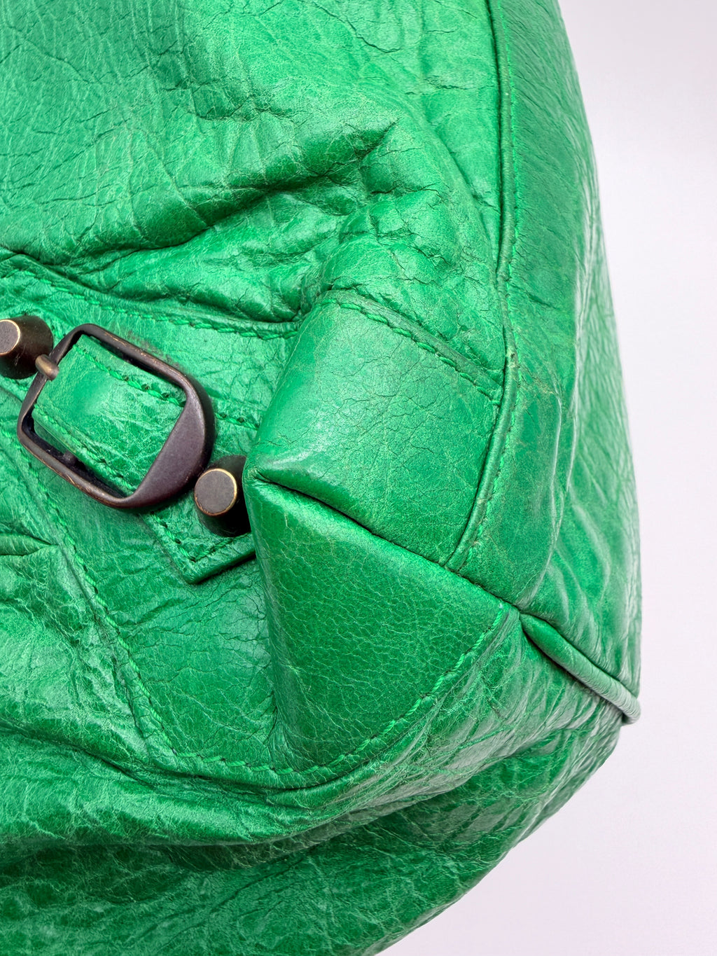 Balenciaga Sunday Tote in Vert Poker — Early 2010s