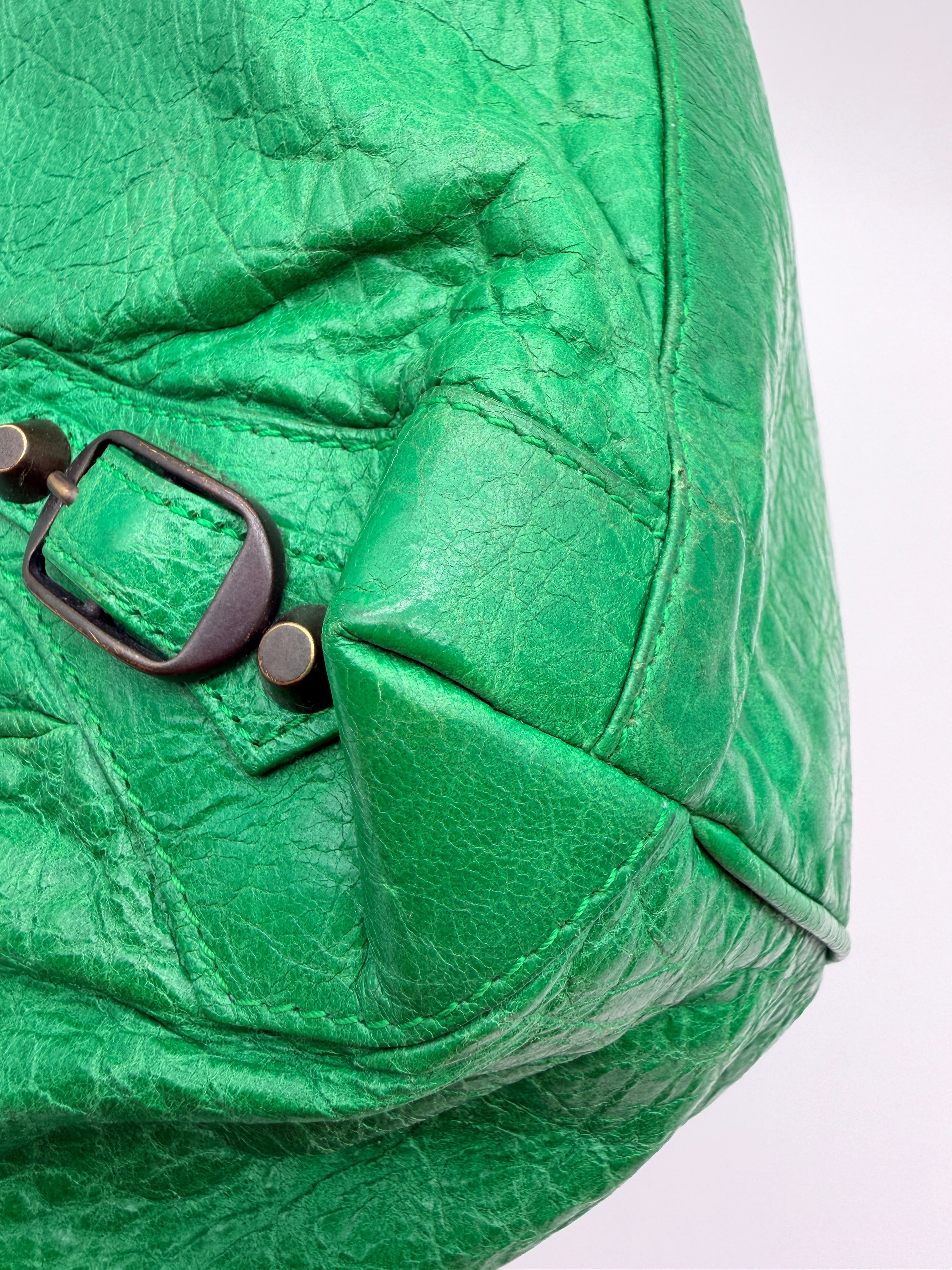 Balenciaga Sunday Tote in Vert Poker — Early 2010s