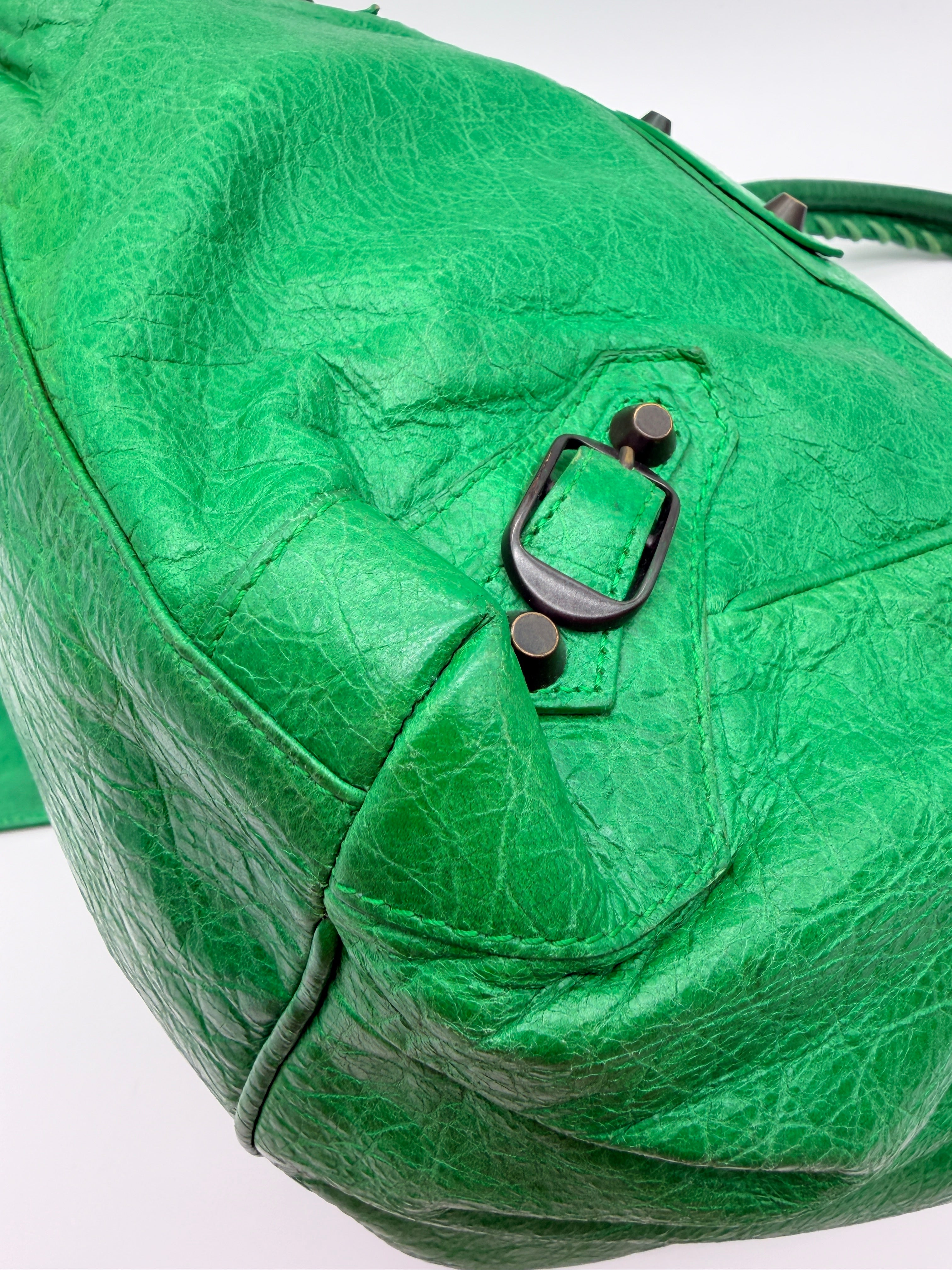 Balenciaga Sunday Tote in Vert Poker — Early 2010s