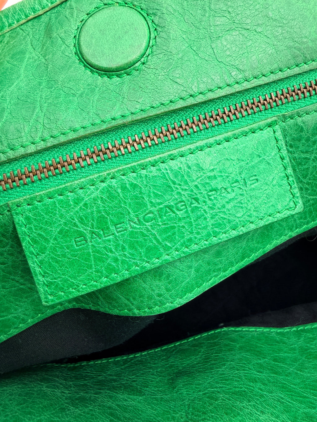 Balenciaga Sunday Tote in Vert Poker — Early 2010s