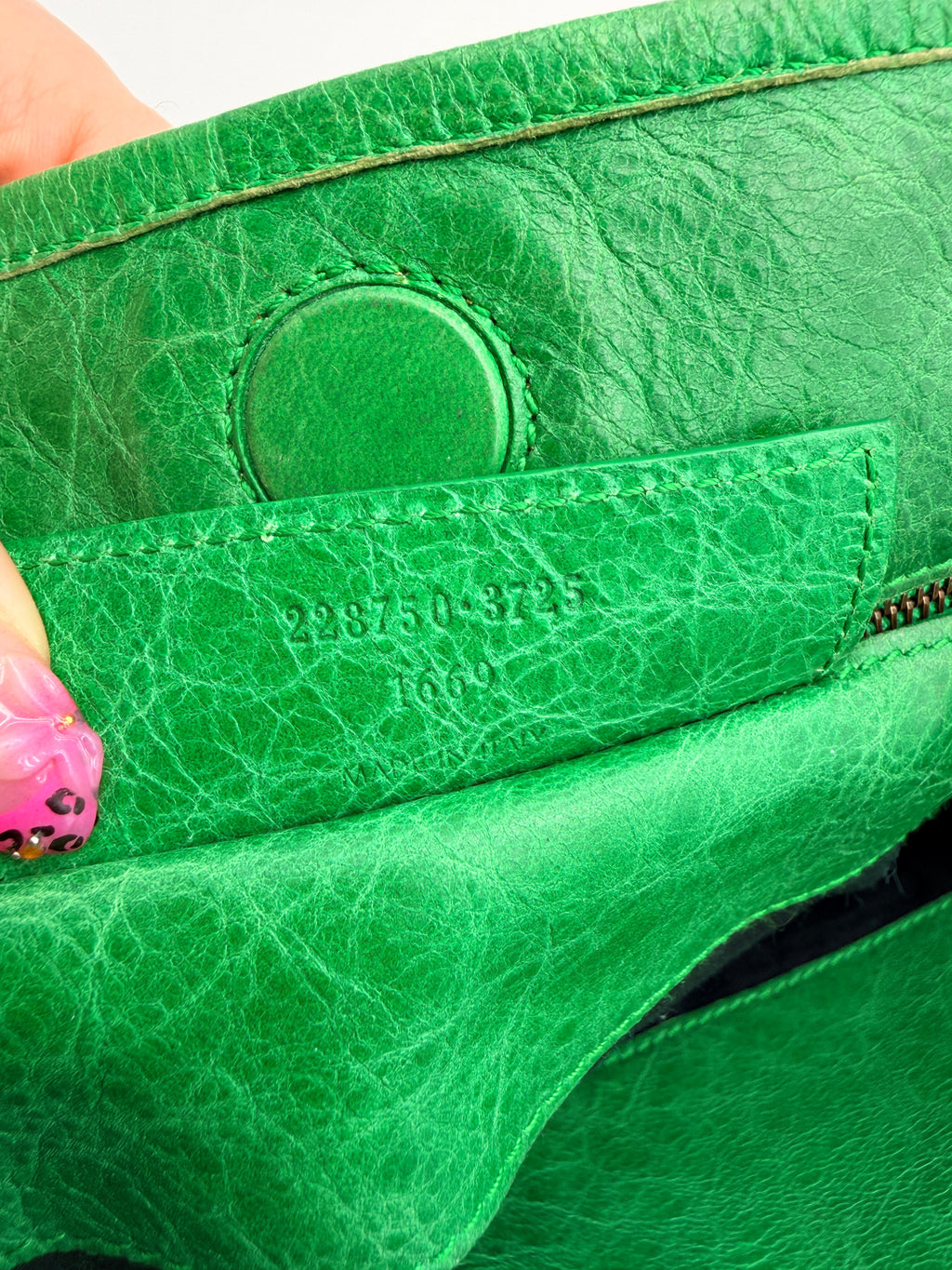 Balenciaga Sunday Tote in Vert Poker — Early 2010s