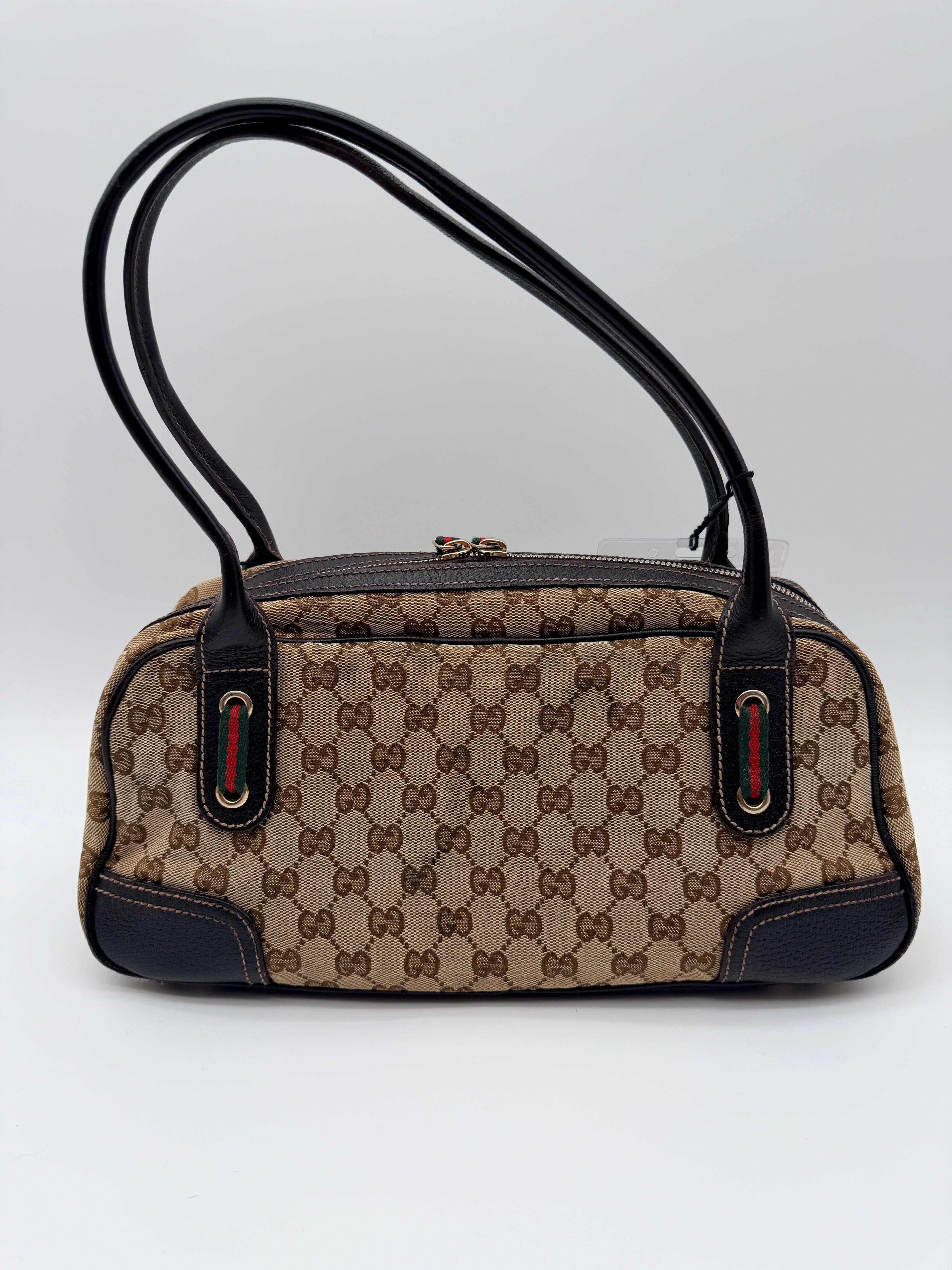Gucci GG Canvas Princy Boston Bag — Early 2000s
