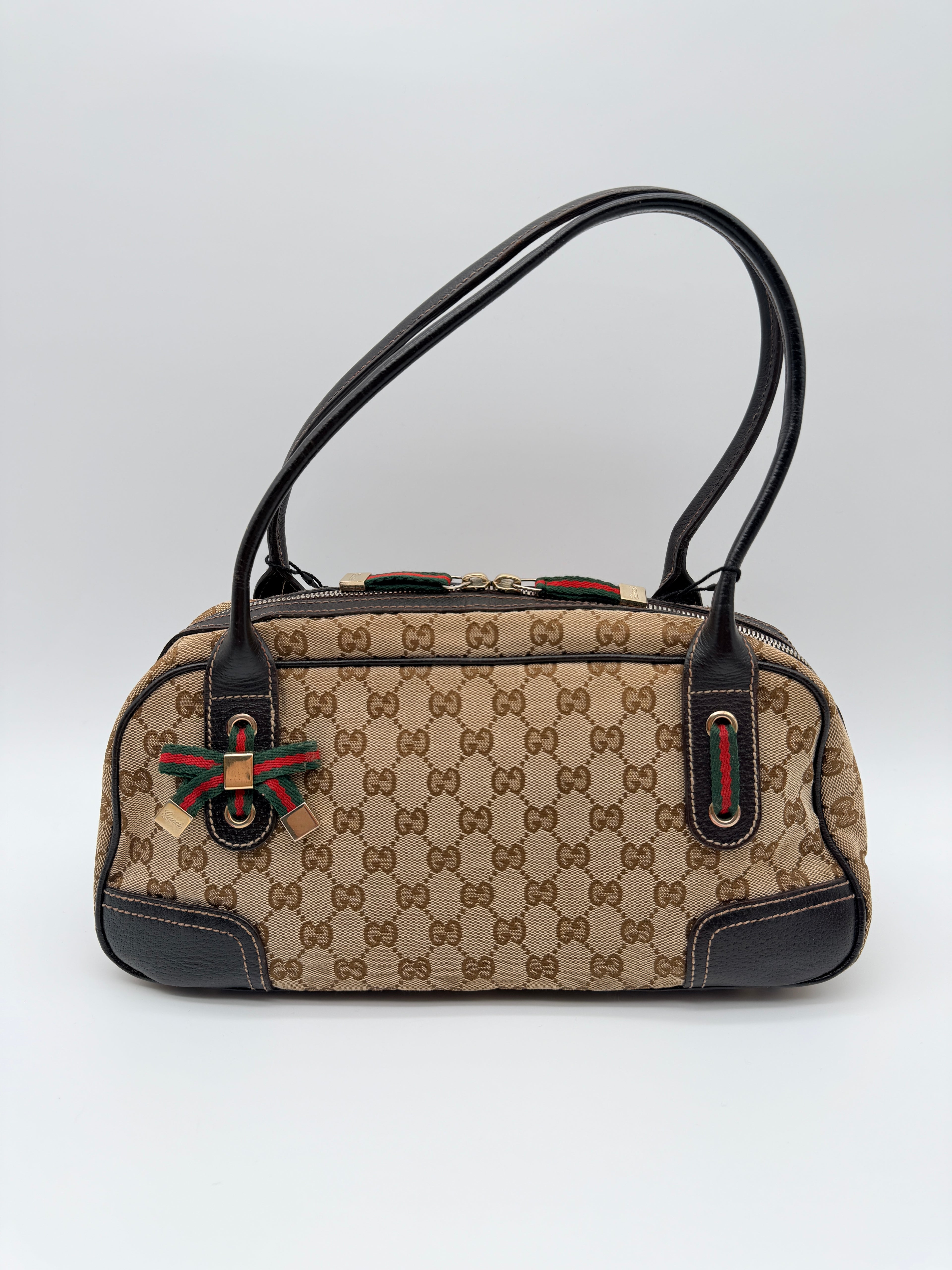 Gucci GG Canvas Princy Boston Bag — Early 2000s
