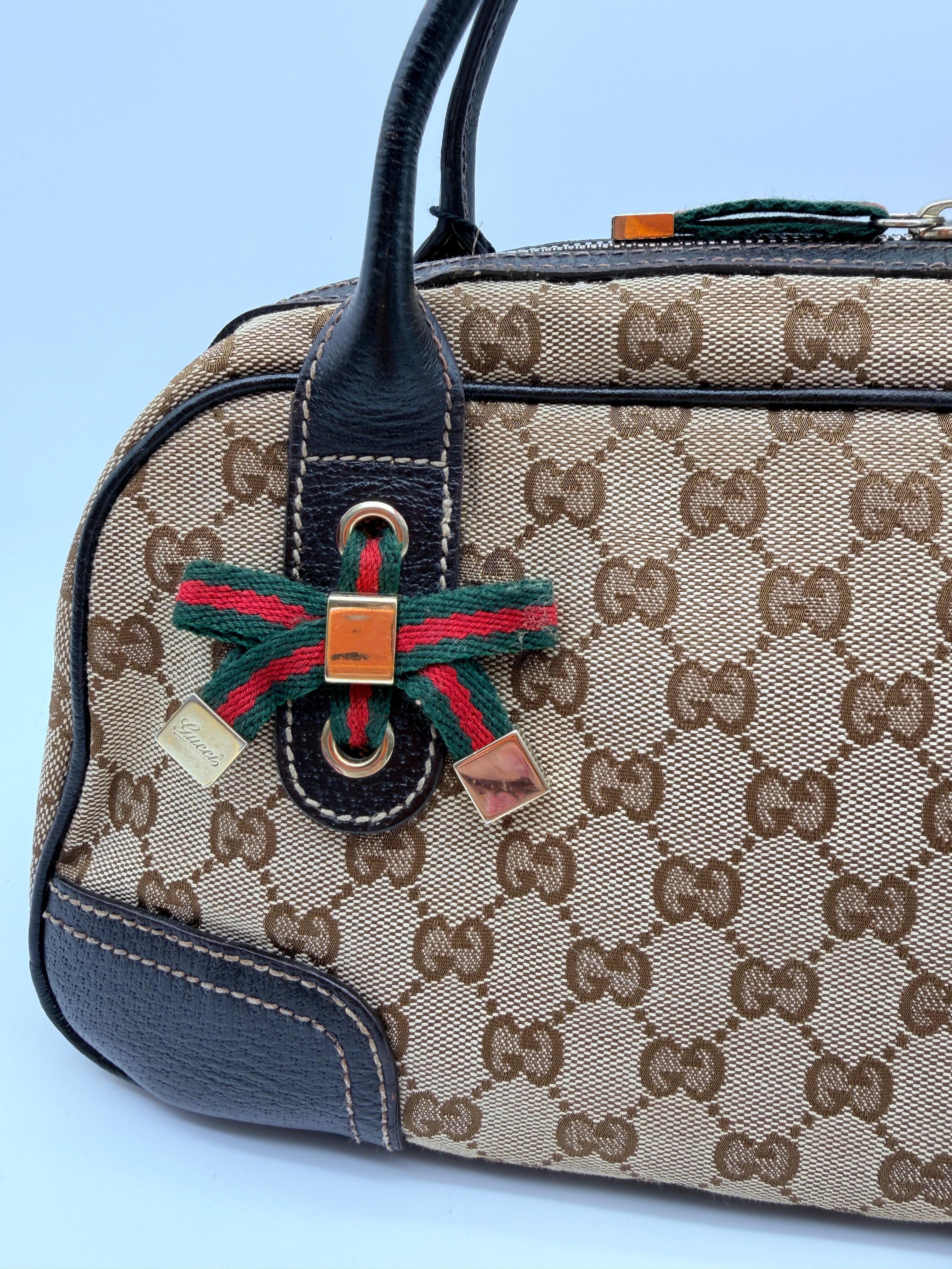 Gucci GG Canvas Princy Boston Bag — Early 2000s
