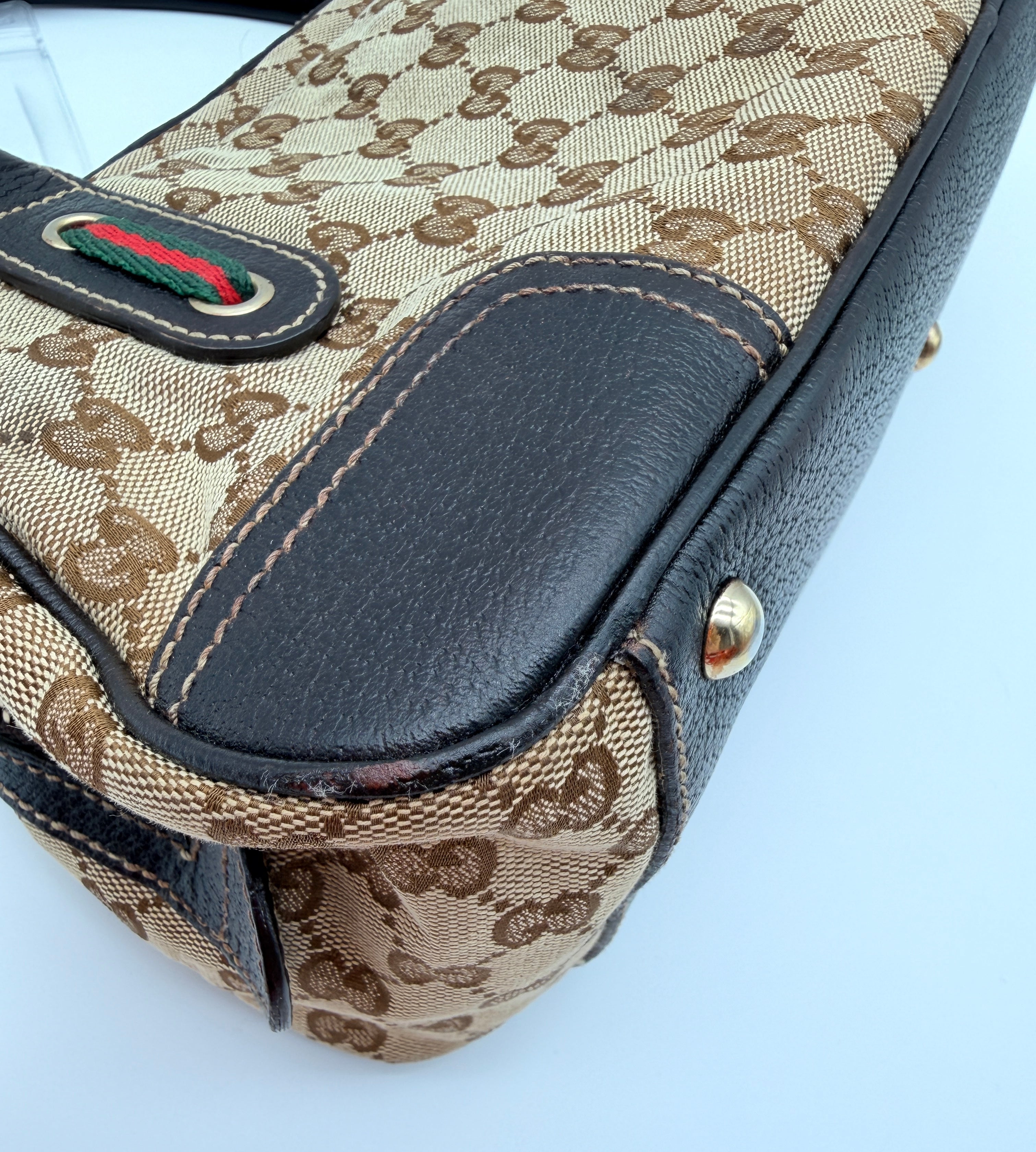 Gucci GG Canvas Princy Boston Bag — Early 2000s