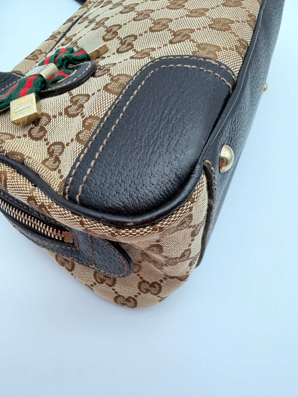Gucci GG Canvas Princy Boston Bag — Early 2000s
