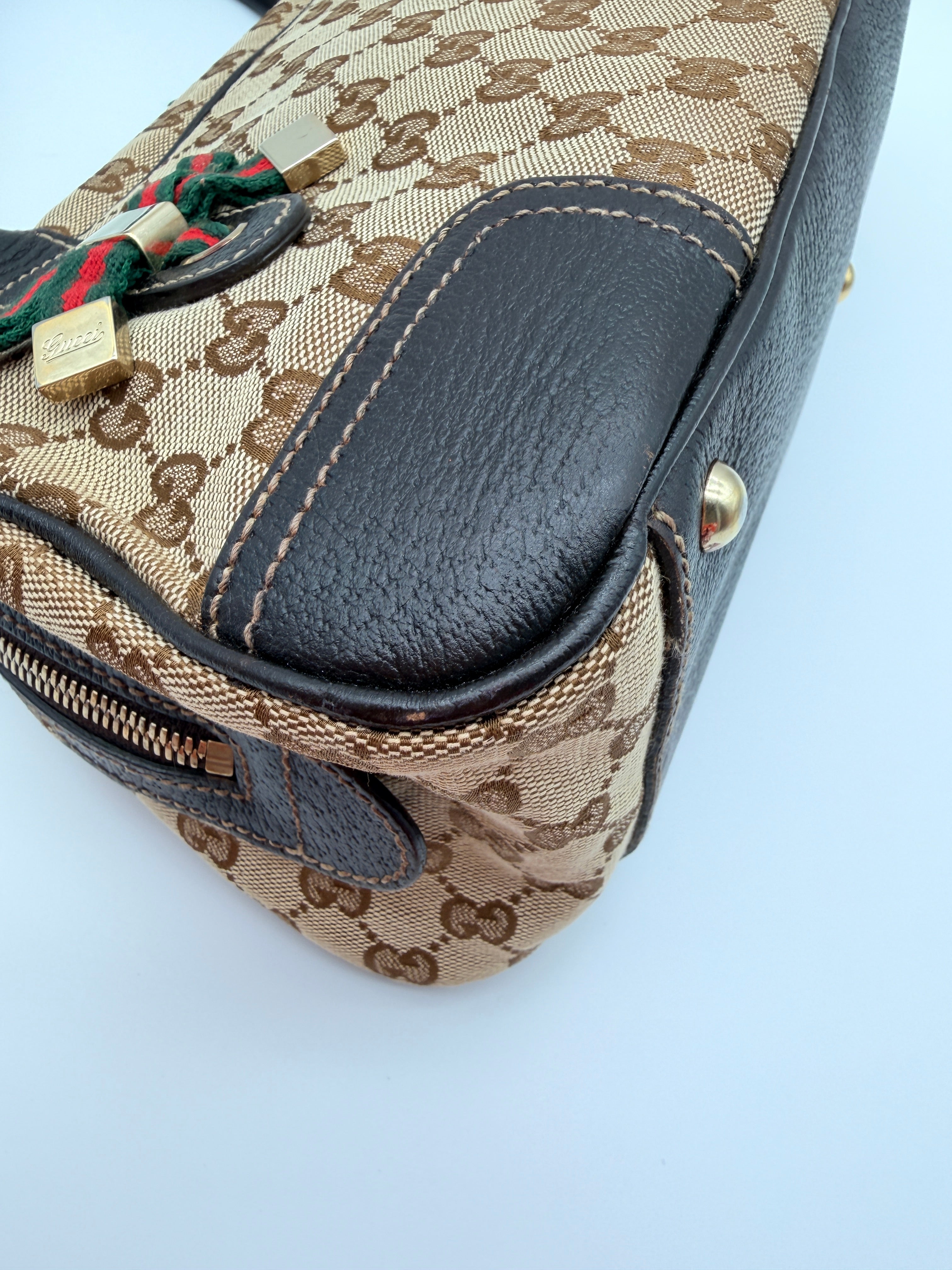 Gucci GG Canvas Princy Boston Bag — Early 2000s