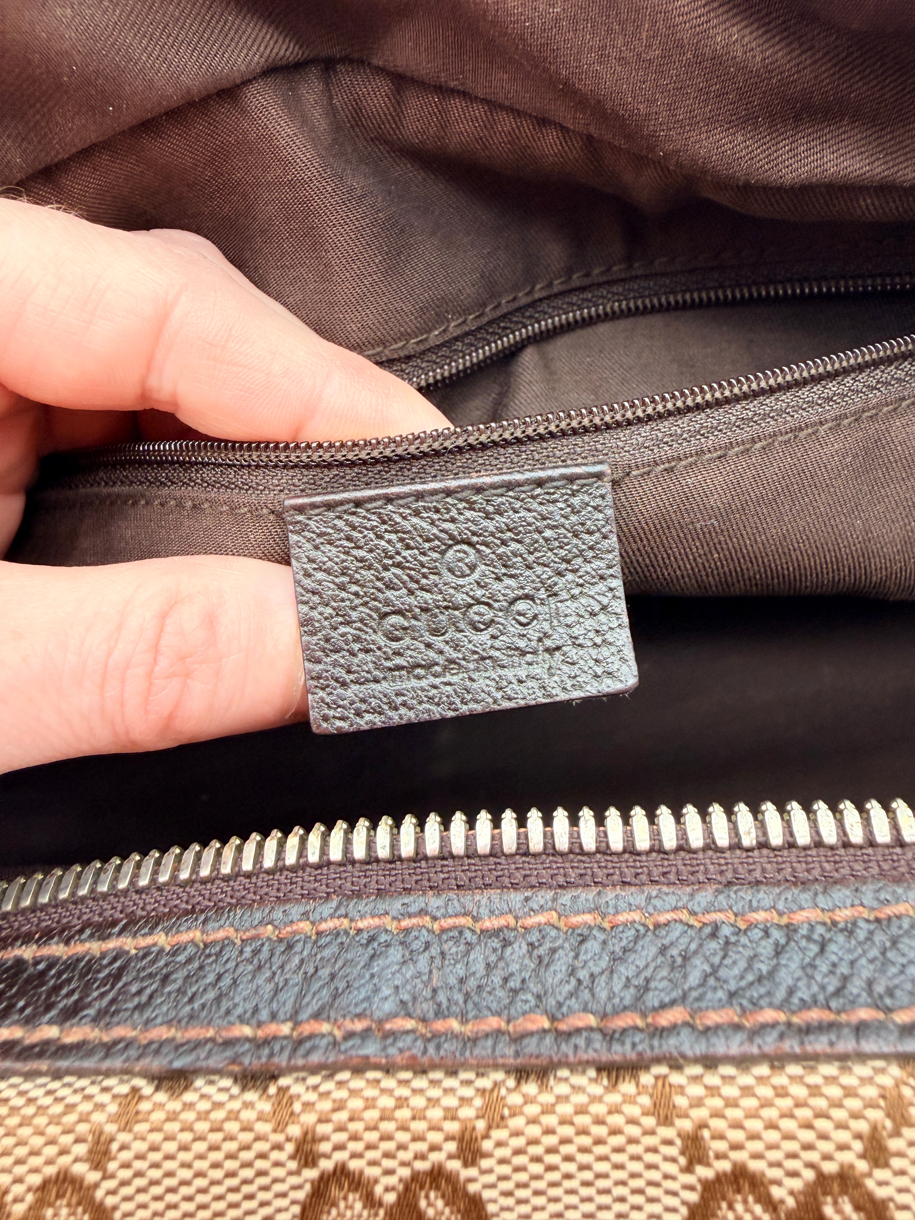 Gucci GG Canvas Princy Boston Bag — Early 2000s
