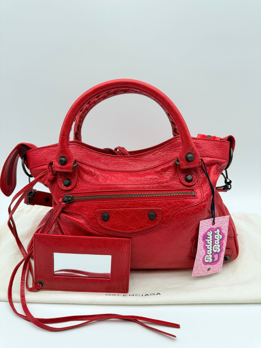 Balenciaga Classic Town Bag in Rouge Coquelicot — Early 2010s