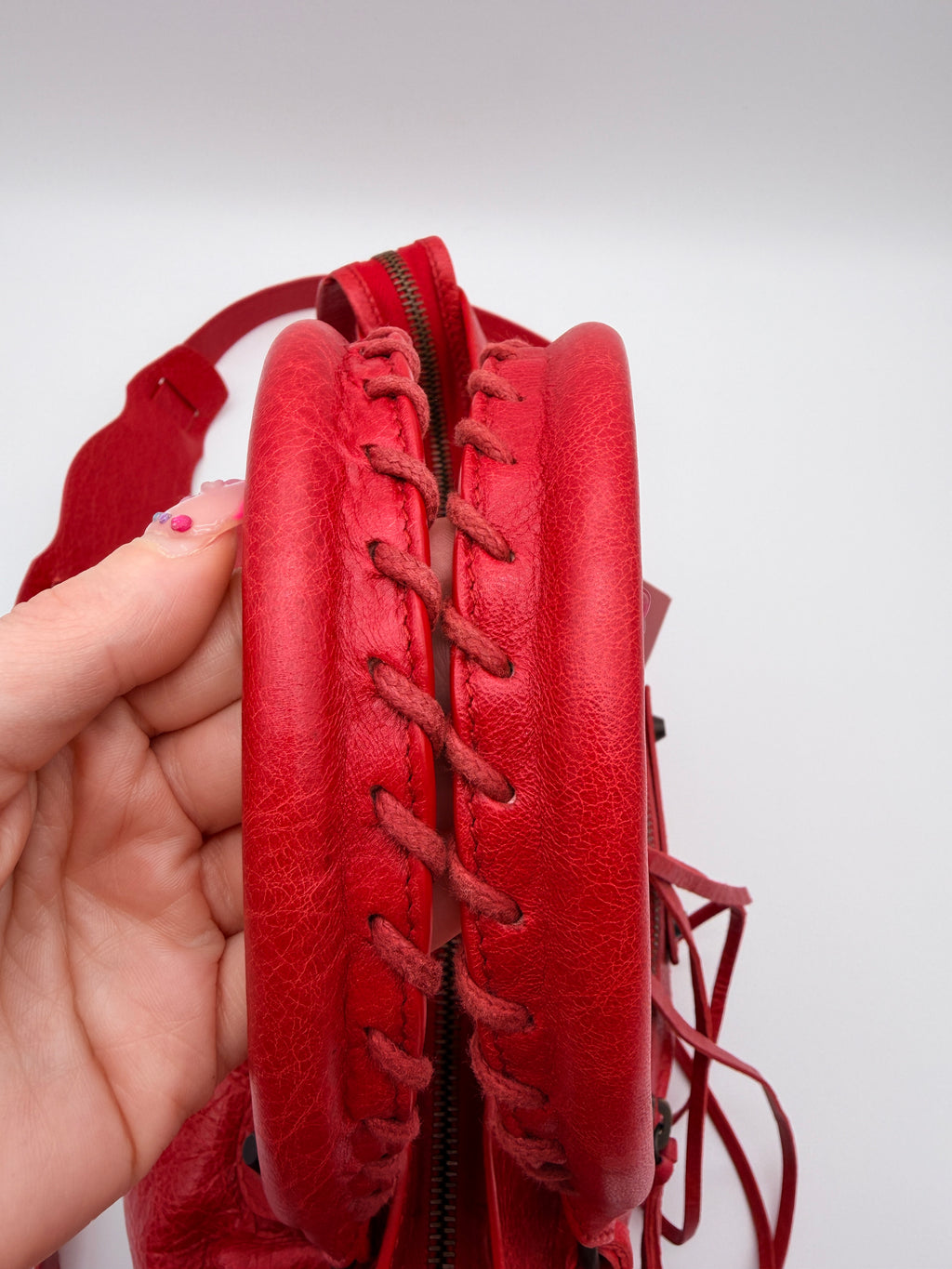 Balenciaga Classic Town Bag in Rouge Coquelicot — Early 2010s
