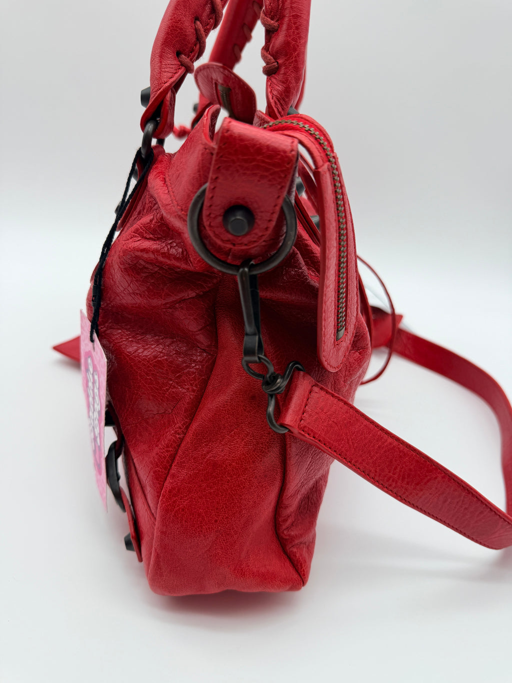 Balenciaga Classic Town Bag in Rouge Coquelicot — Early 2010s