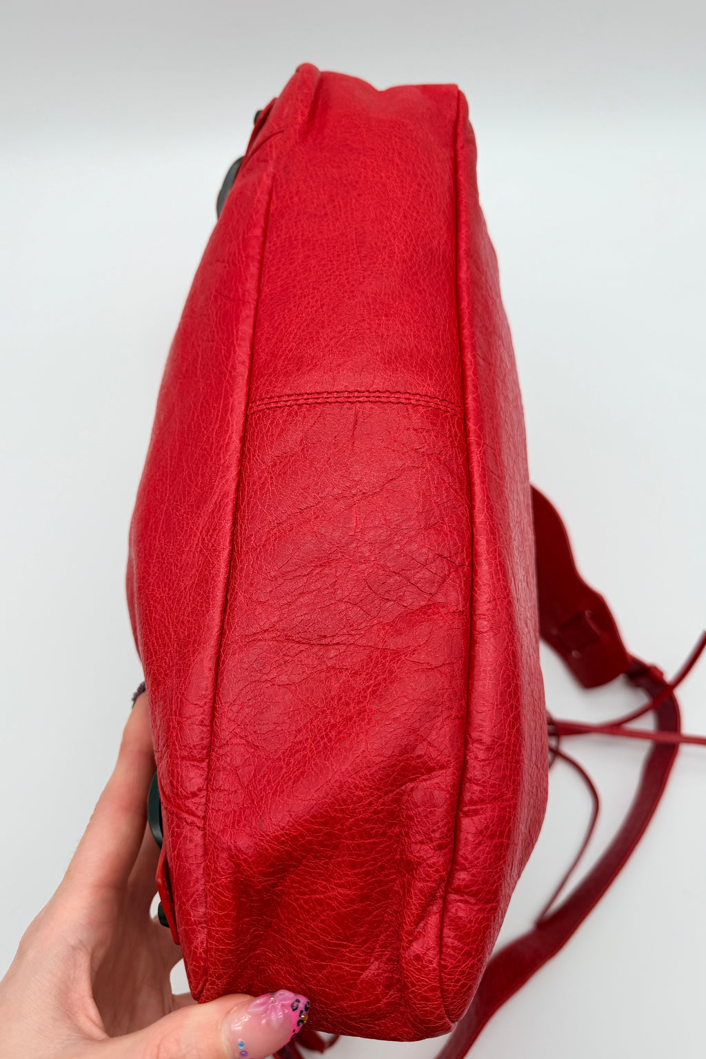 Balenciaga Classic Town Bag in Rouge Coquelicot — Early 2010s