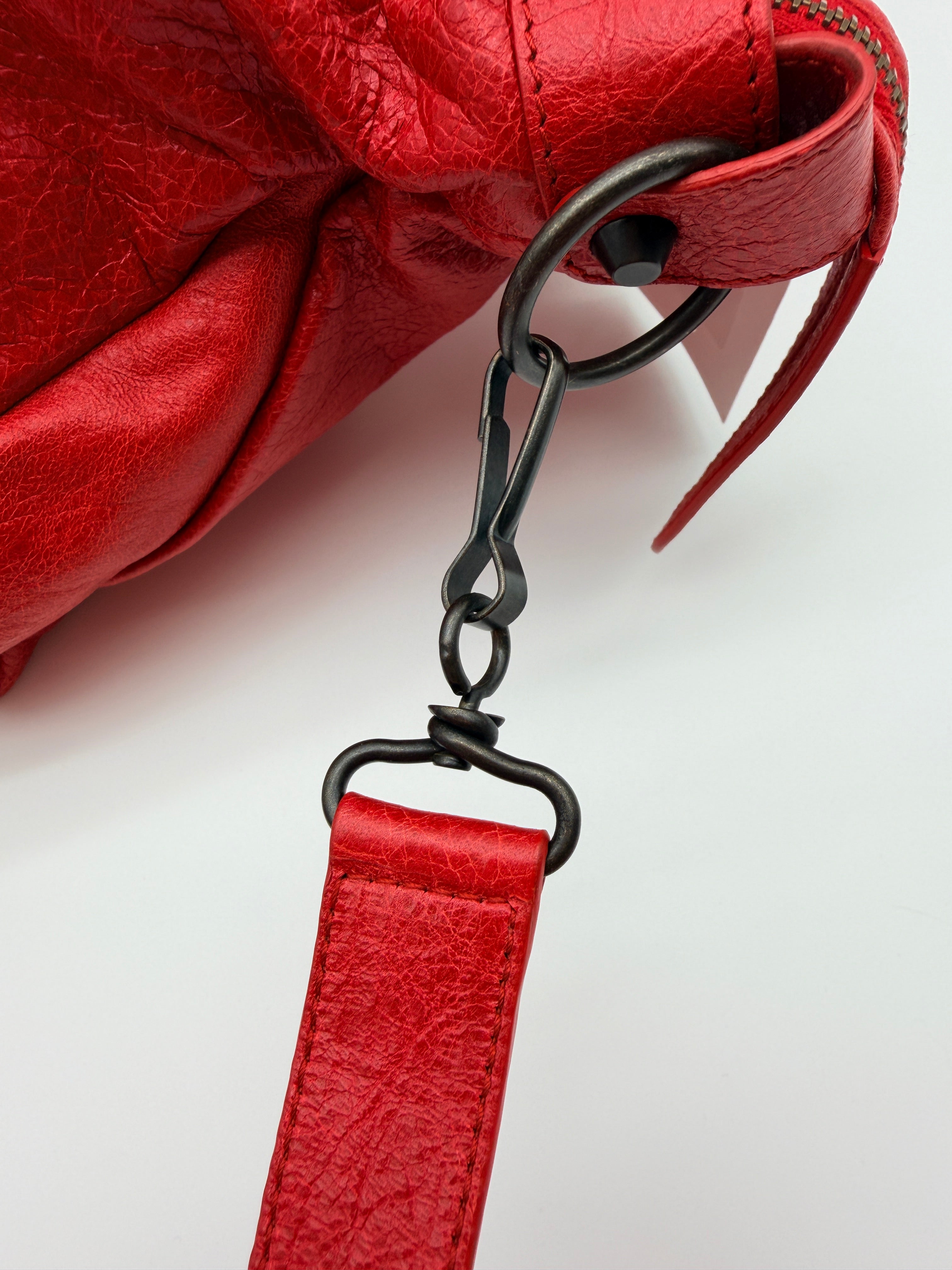 Balenciaga Classic Town Bag in Rouge Coquelicot — Early 2010s