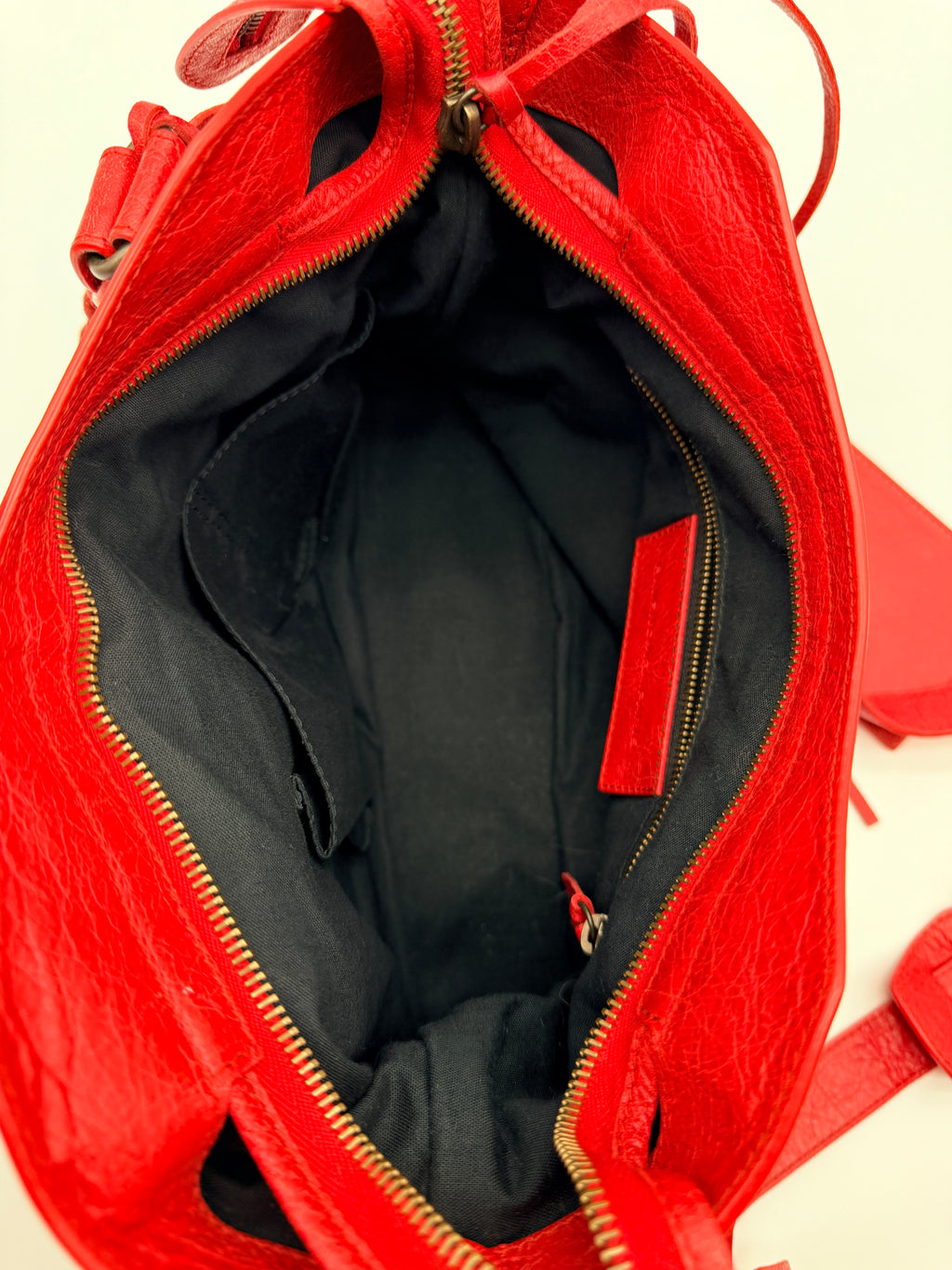 Balenciaga Classic Town Bag in Rouge Coquelicot — Early 2010s