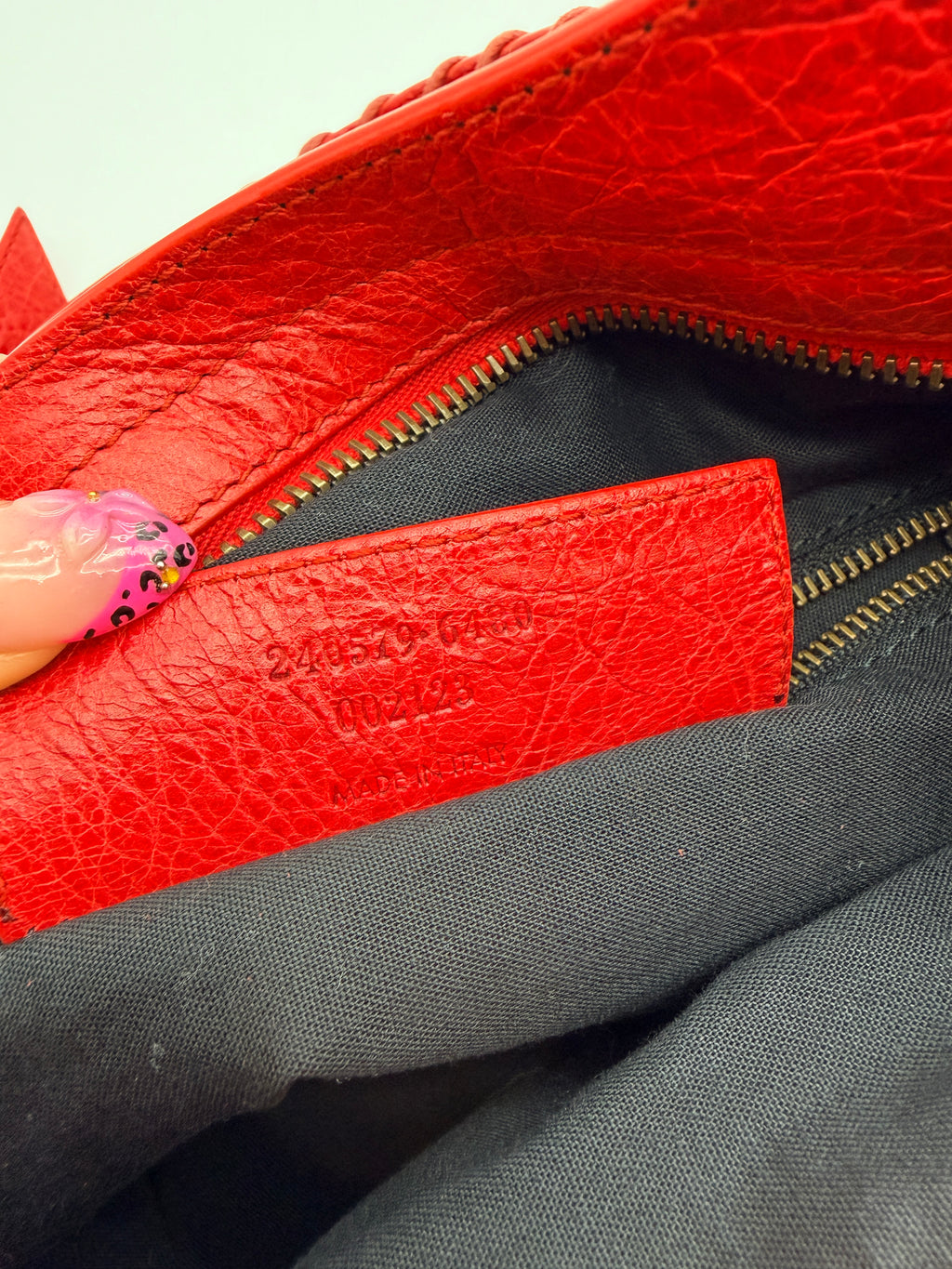 Balenciaga Classic Town Bag in Rouge Coquelicot — Early 2010s