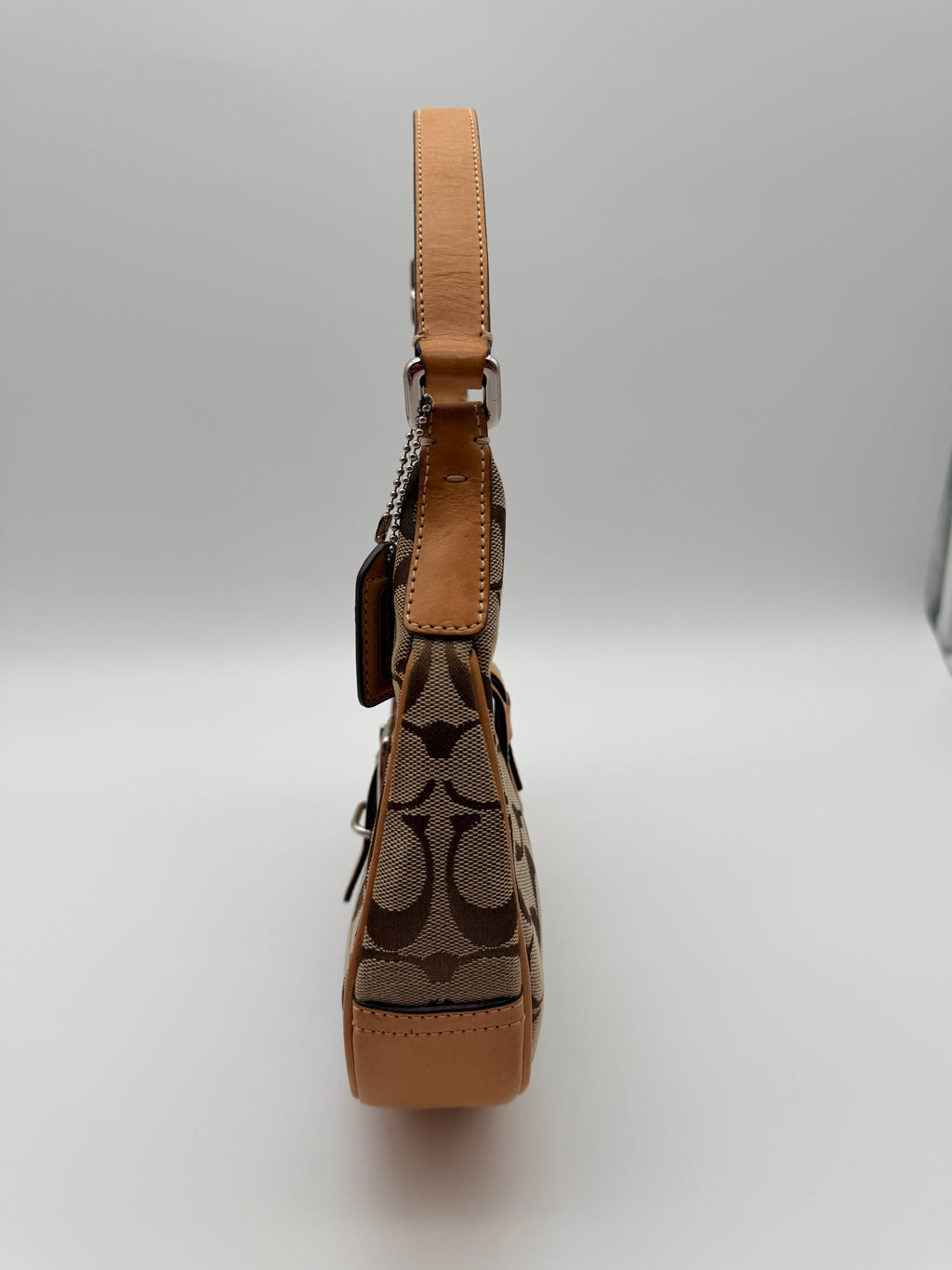 Coach Signature Canvas Soho Buckle Mini Hobo — Early 2000s