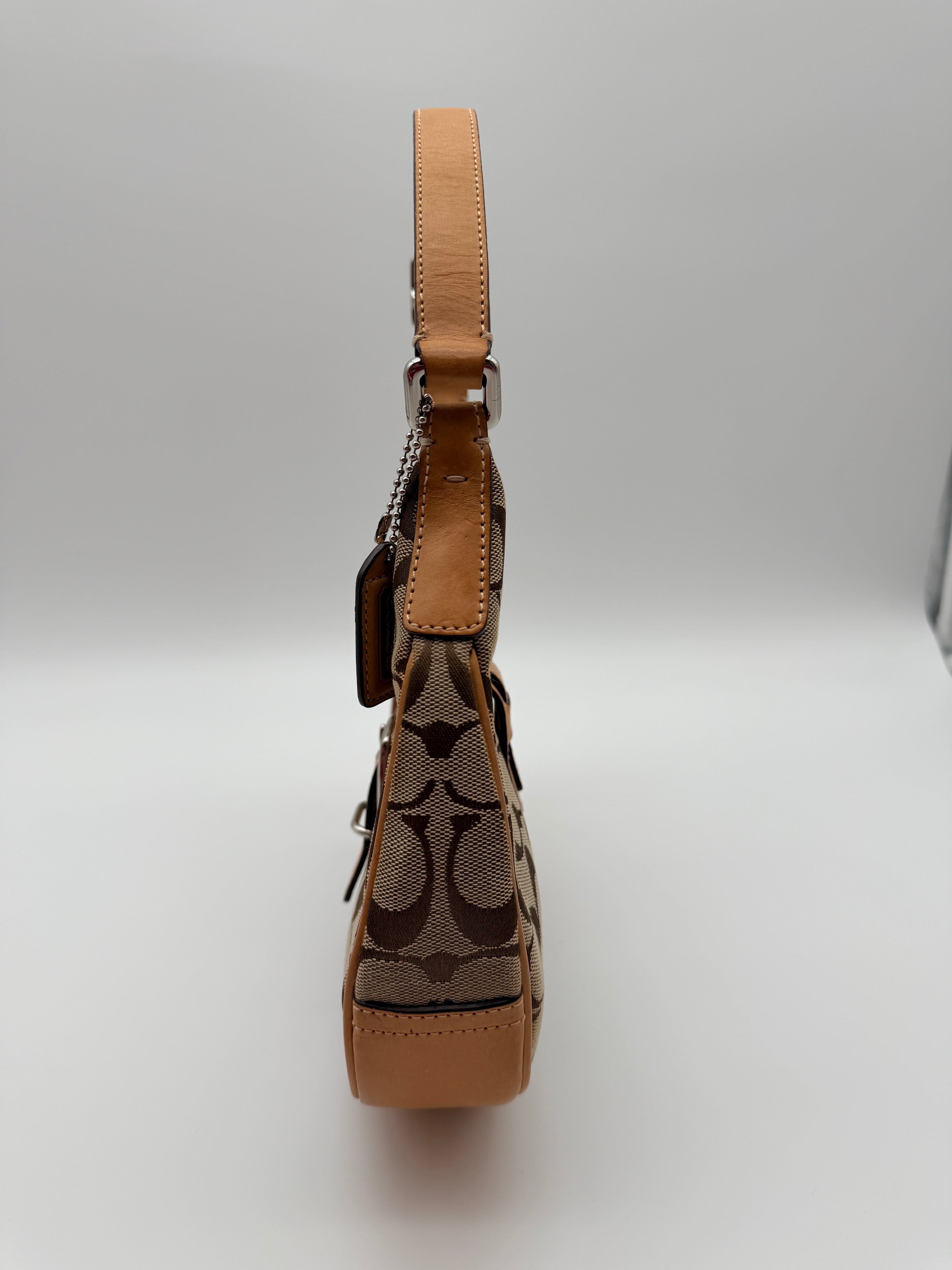 Coach Signature Canvas Soho Buckle Mini Hobo — Early 2000s