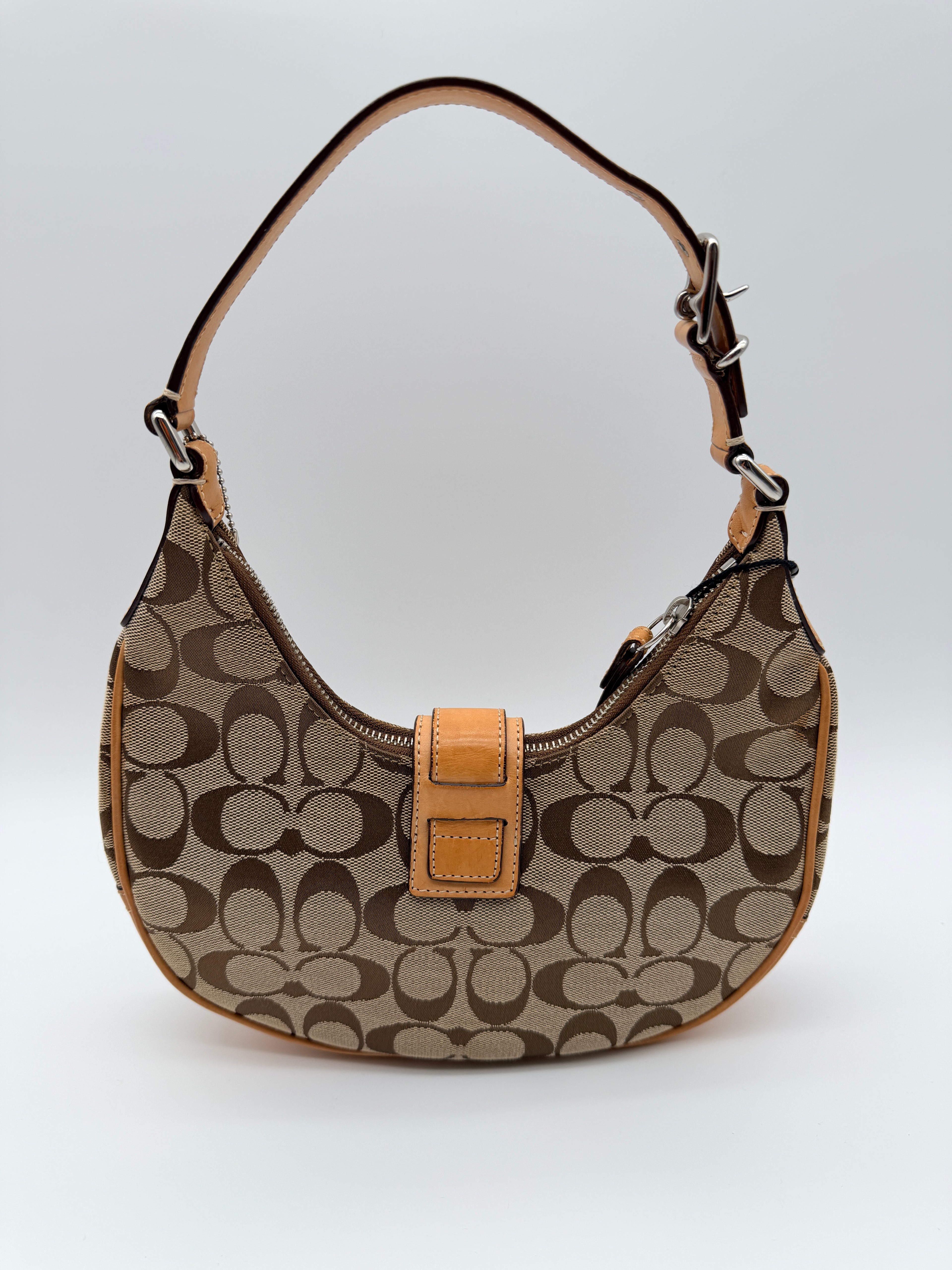 Coach Signature Canvas Soho Buckle Mini Hobo — Early 2000s