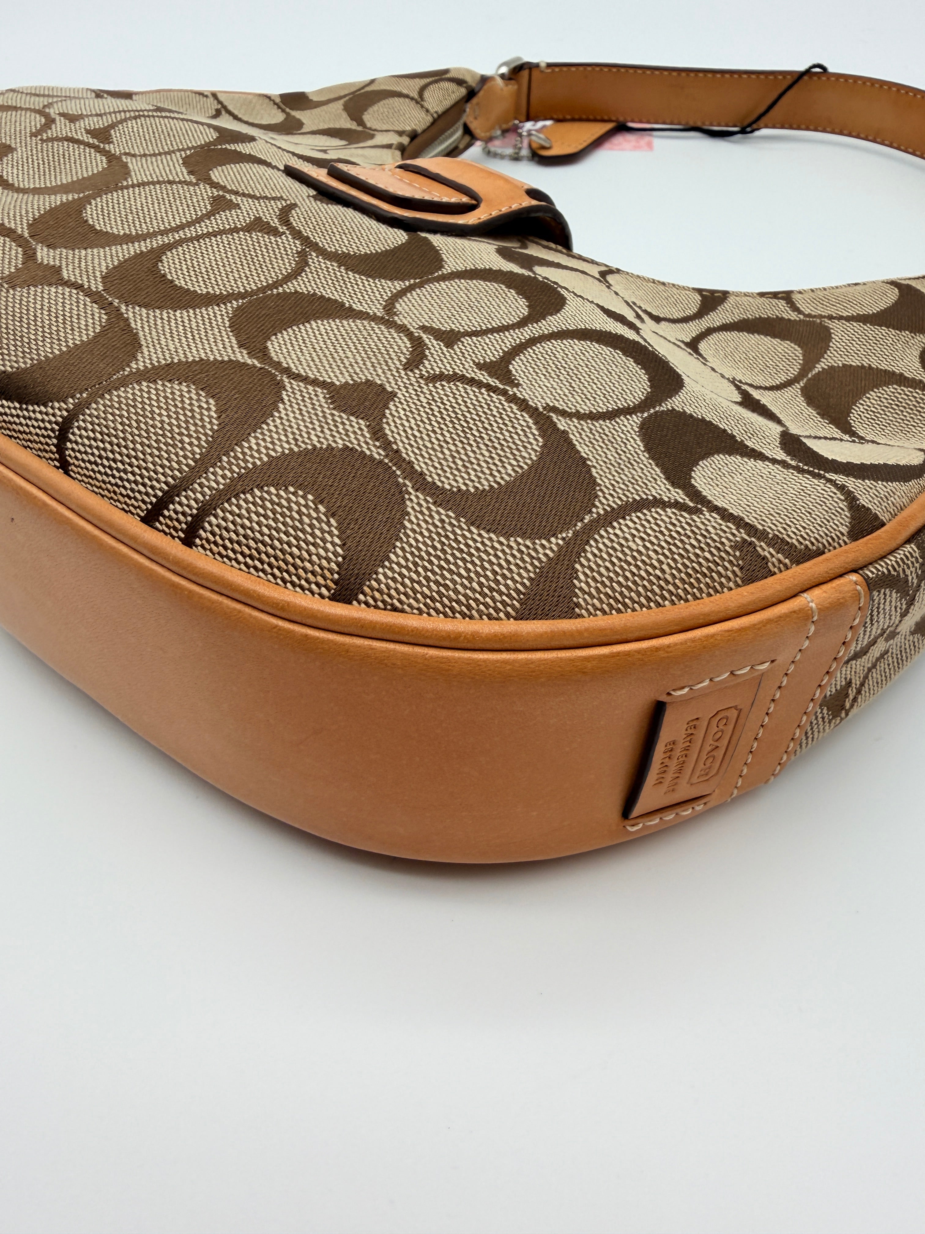 Coach Signature Canvas Soho Buckle Mini Hobo — Early 2000s