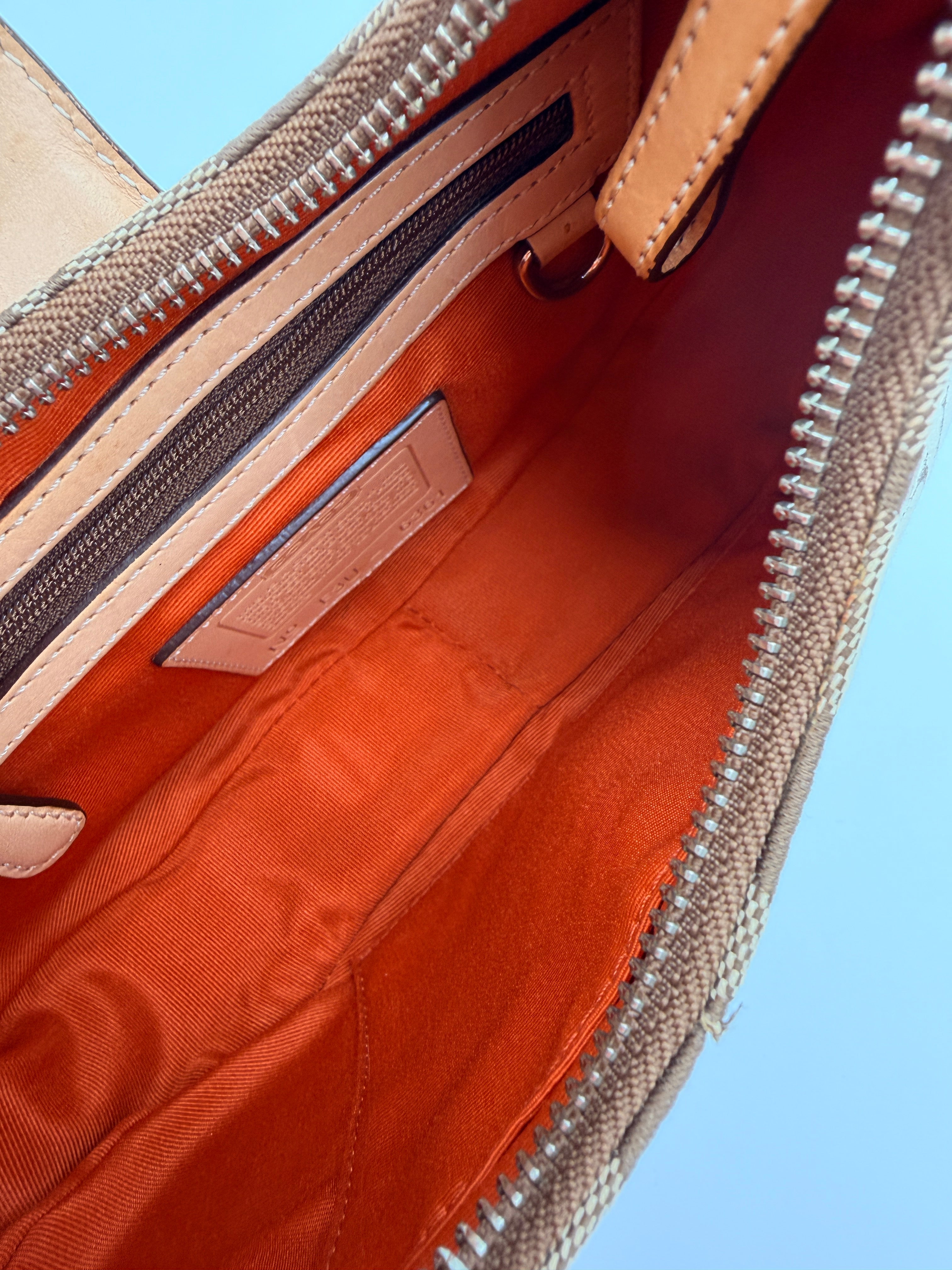 Coach Signature Canvas Soho Buckle Mini Hobo — Early 2000s