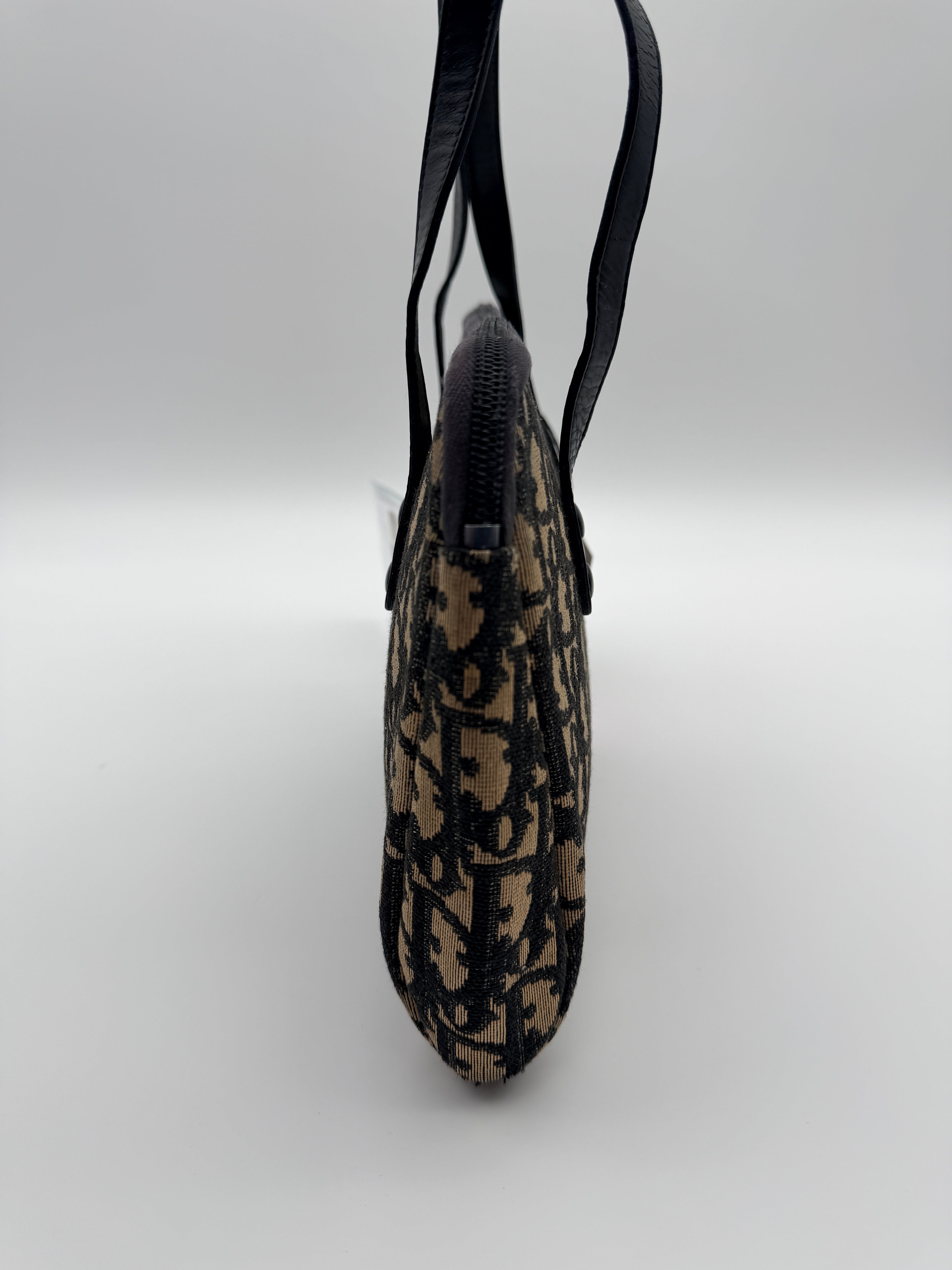 Christian Dior Trotter Oblique Jacquard Boston Bag — Vintage 1970s–80s