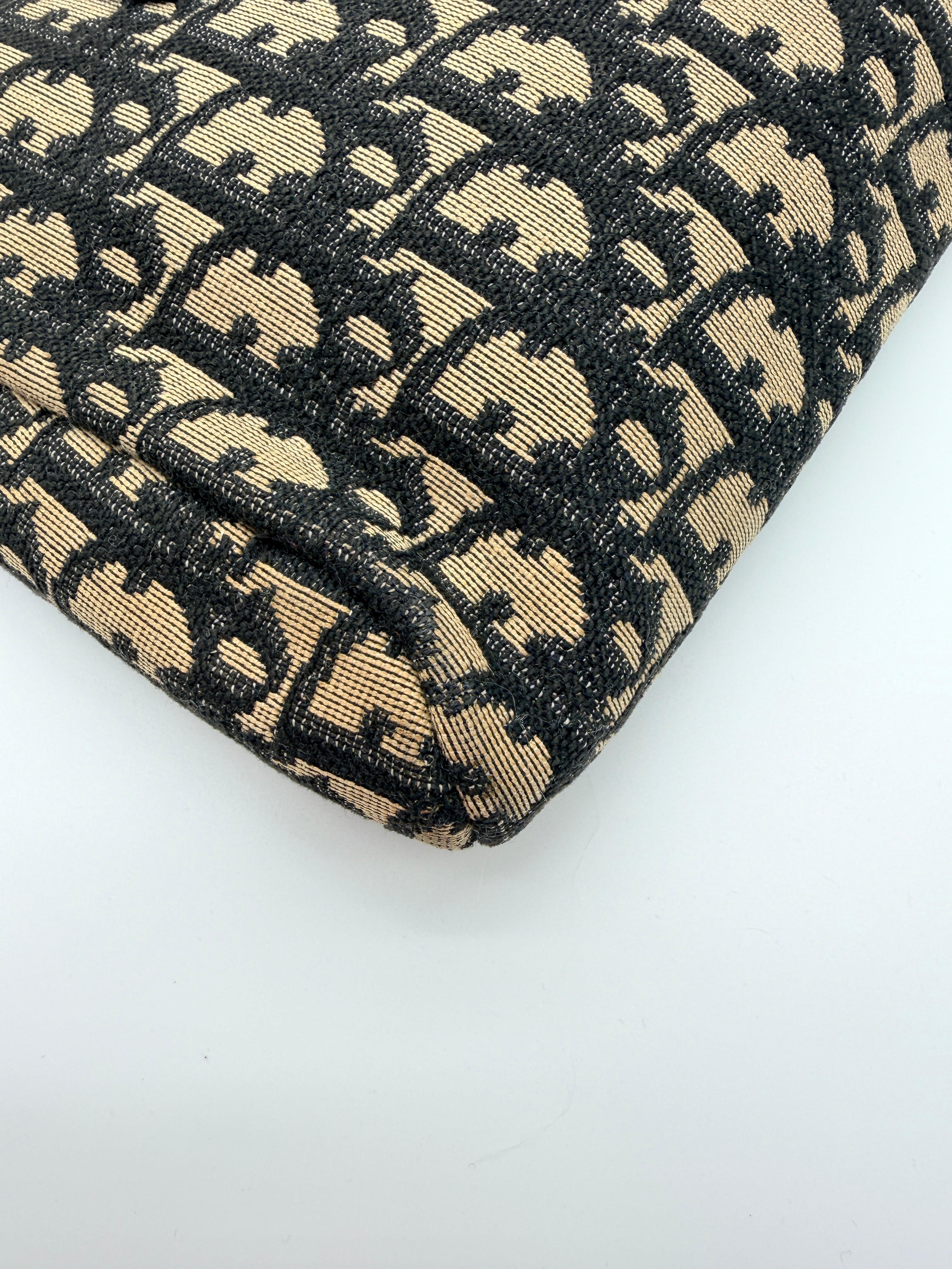 Christian Dior Trotter Oblique Jacquard Boston Bag — Vintage 1970s–80s