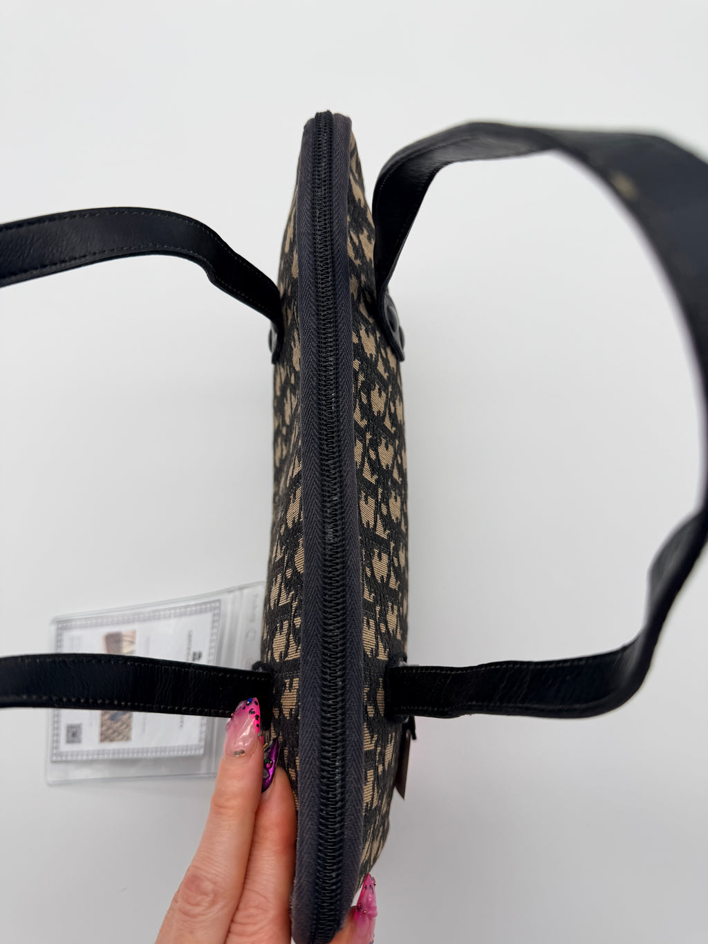 Christian Dior Trotter Oblique Jacquard Boston Bag — Vintage 1970s–80s